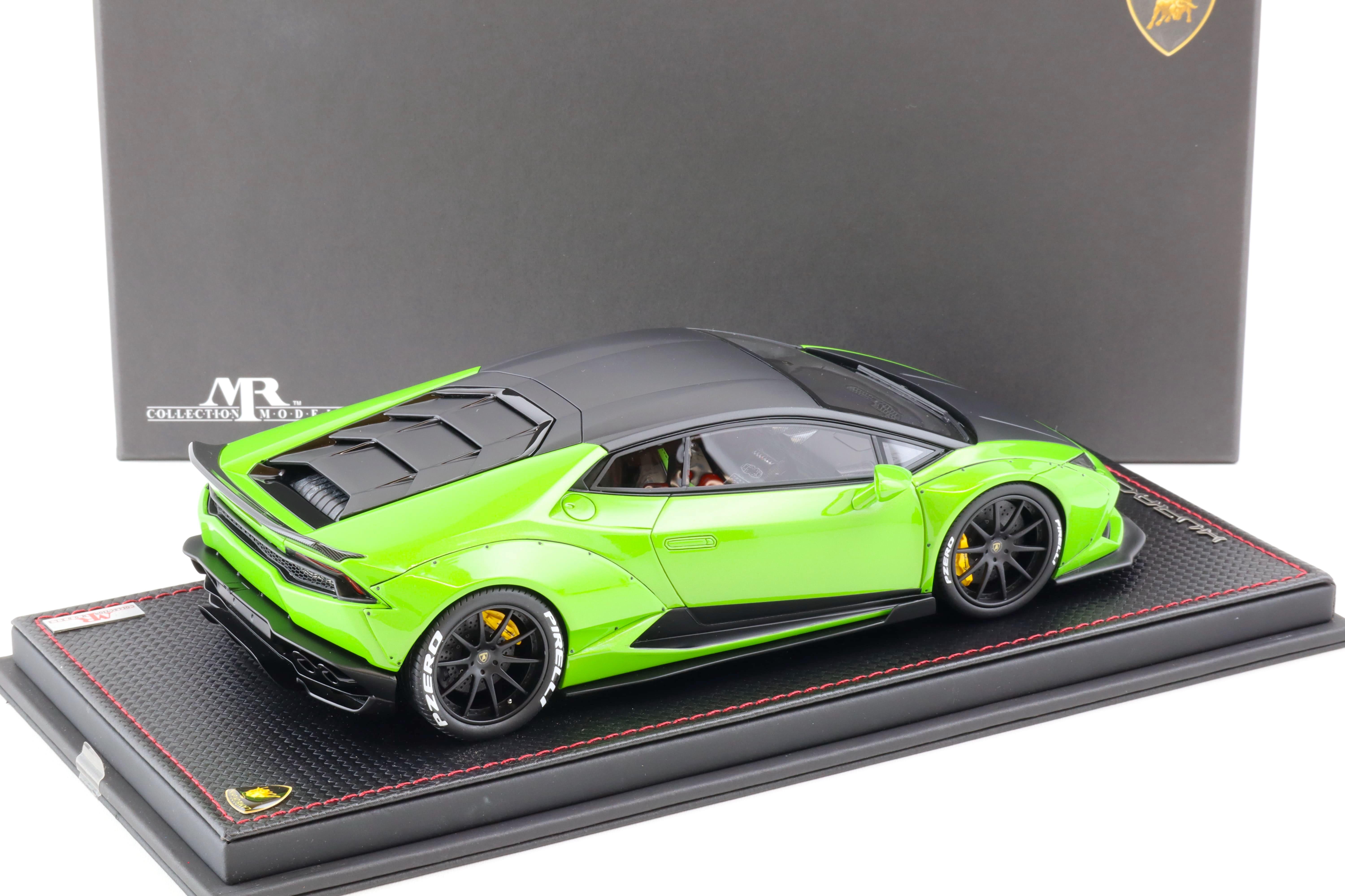 1:18 MR Collection Lamborghini Huracan Aftermarket Verde Mantis/ Ner Nemesis - Limited 25 pcs.