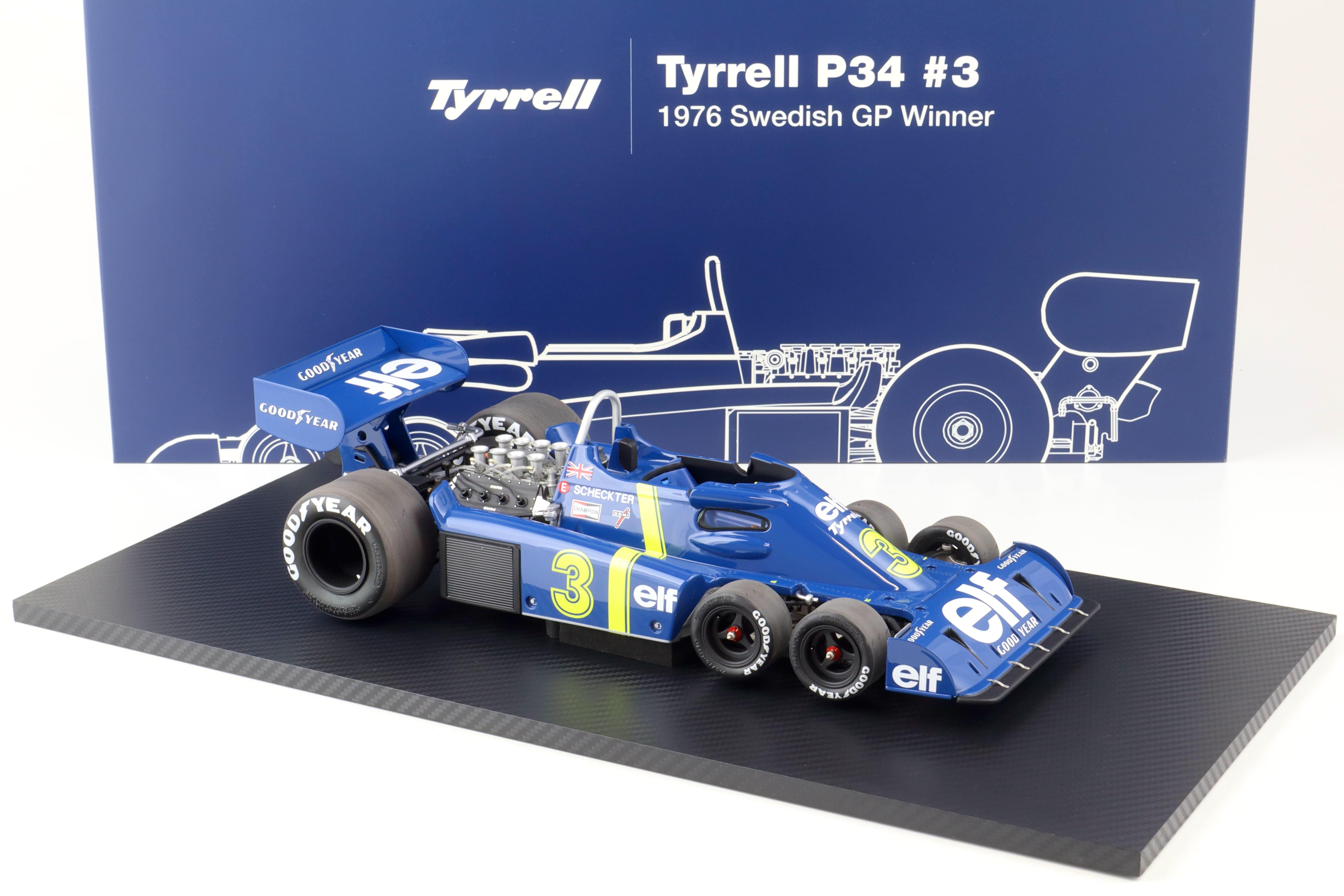 1:12 TSM Model Tyrrell P34 #3 Swedish GP Winner 1976 Scheckter TSM120006
