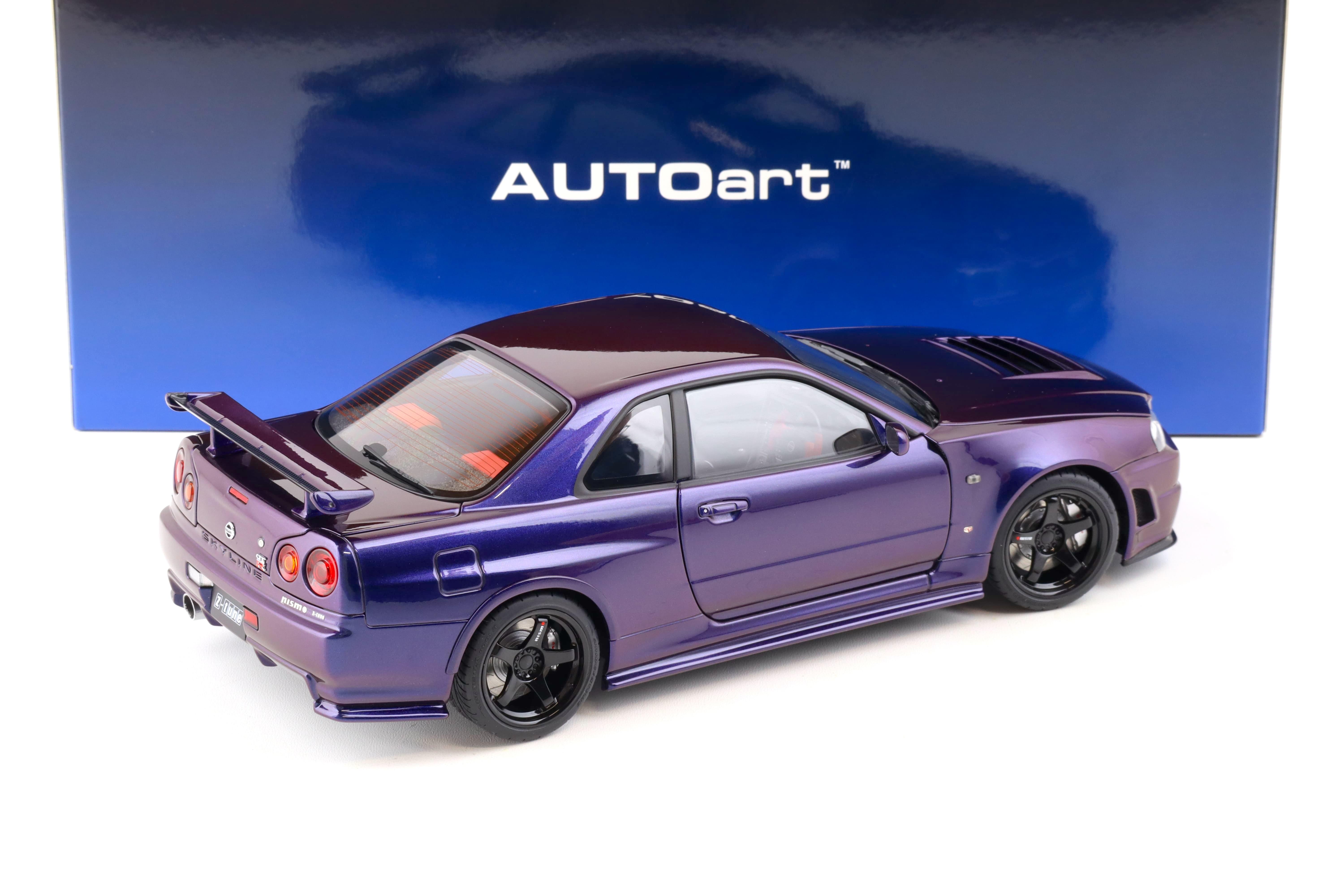 1:18 AUTOart Nissan Skyline GT-R (R34) Z-Tune 2005 Midnight purple III 77464