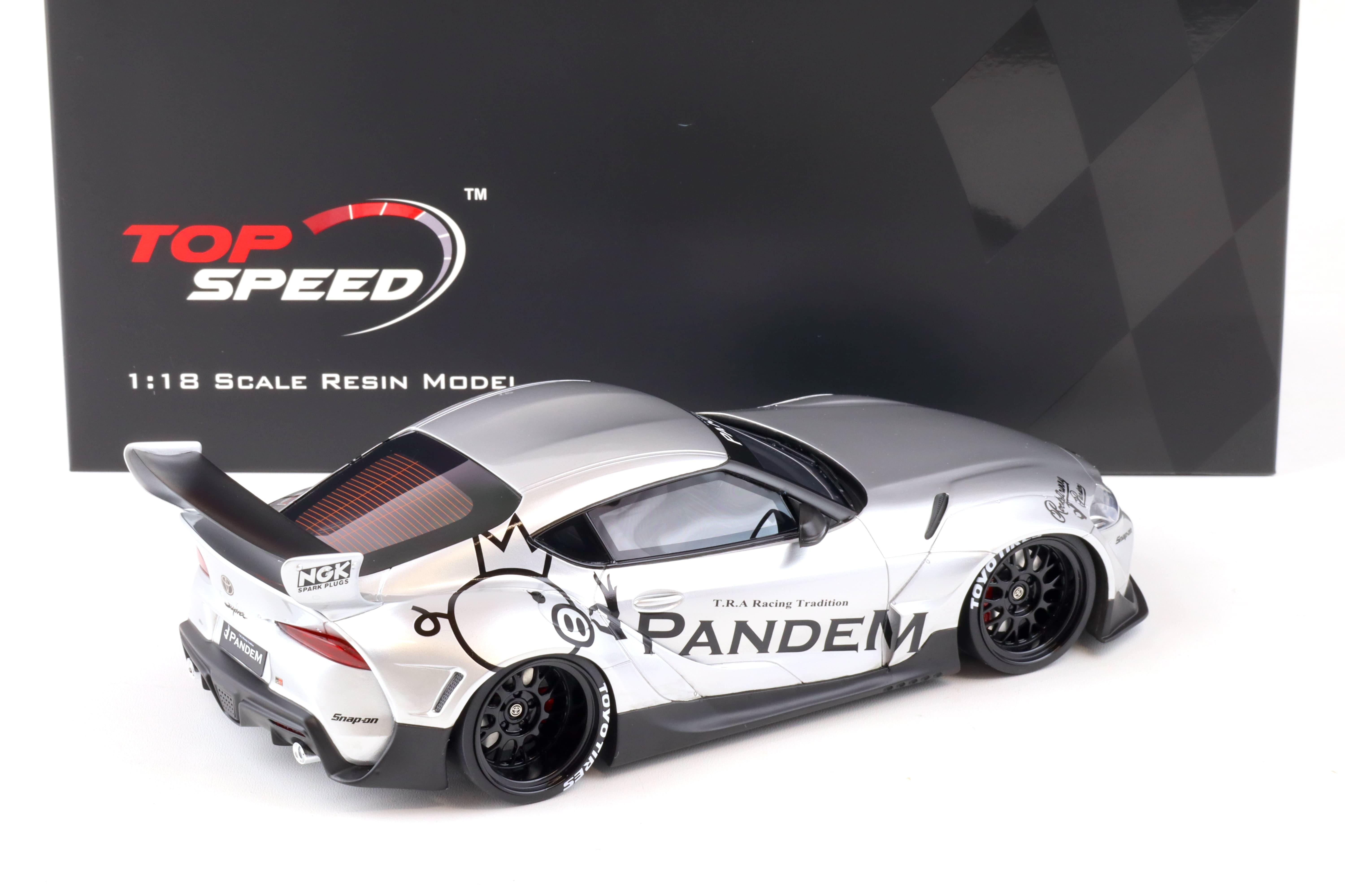 1:18 Top Speed Pandem Toyota GR Supra V1.0 silver TS0297