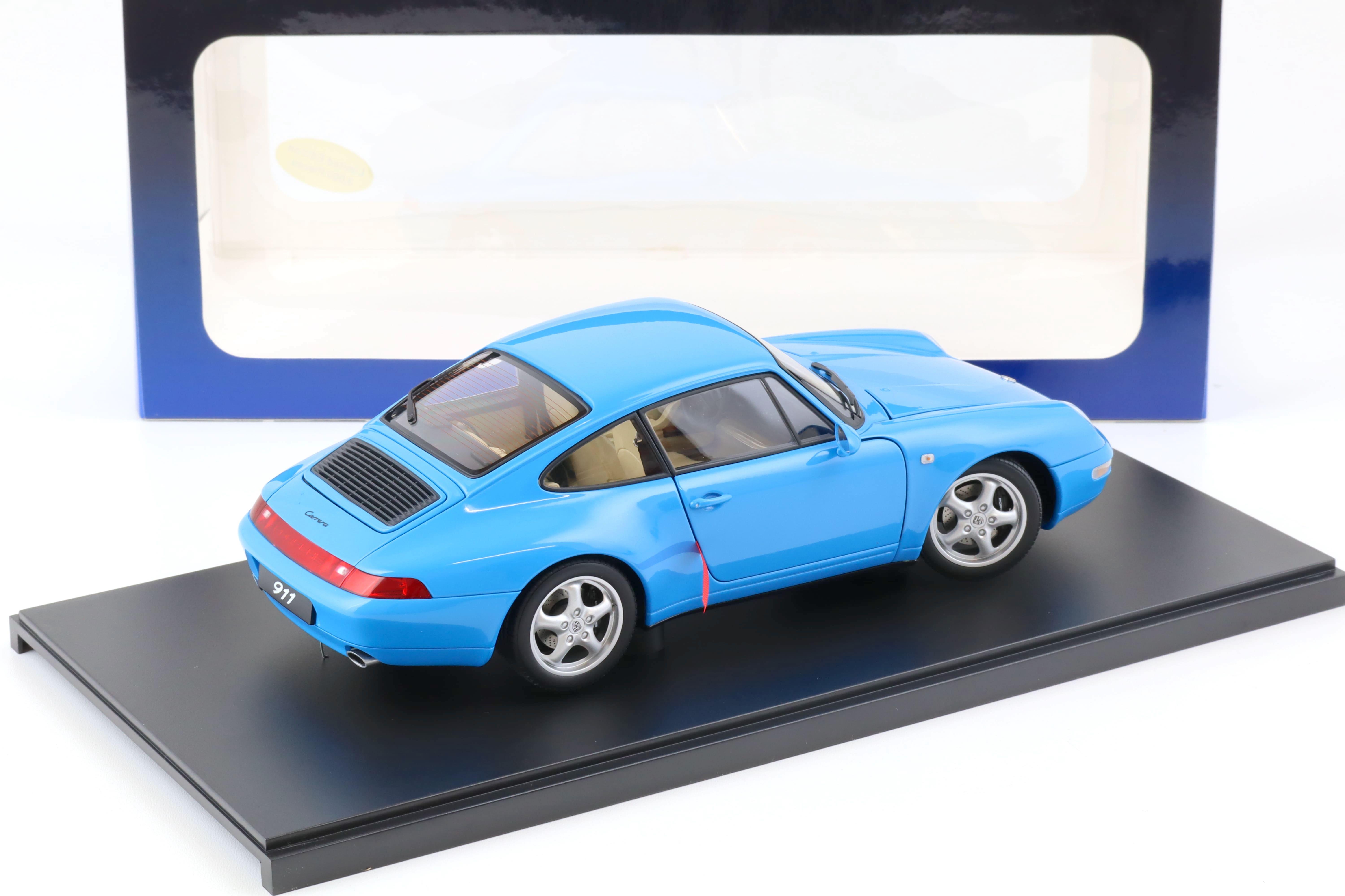 1:18 AUTOart Porsche 911 (993) Carrera Coupe 1995 Riviera blue 