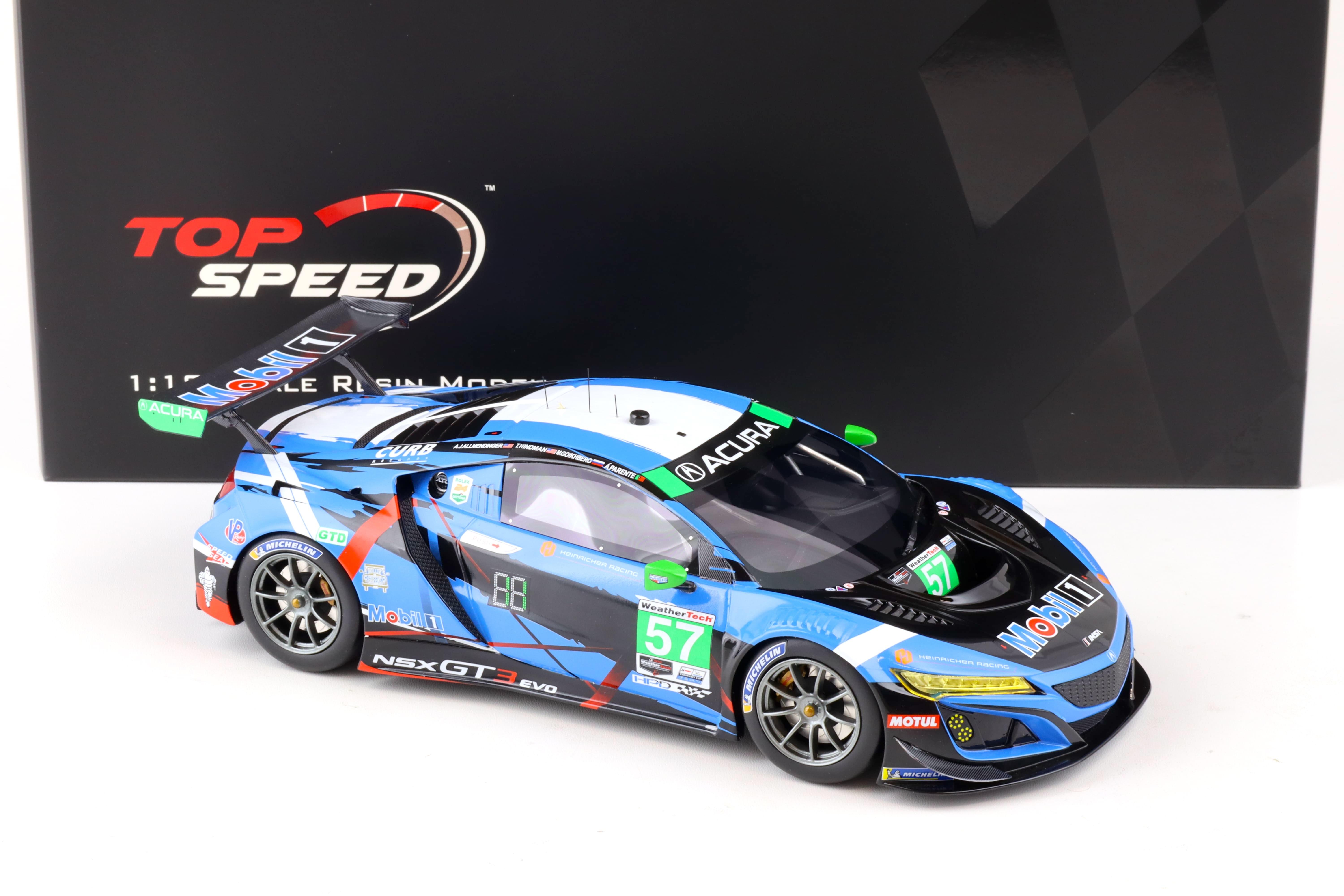1:18 Top Speed Acura NSX GT3 EVO #57 IMSA 24h Daytona 2020 Heinricher Racing TS0311