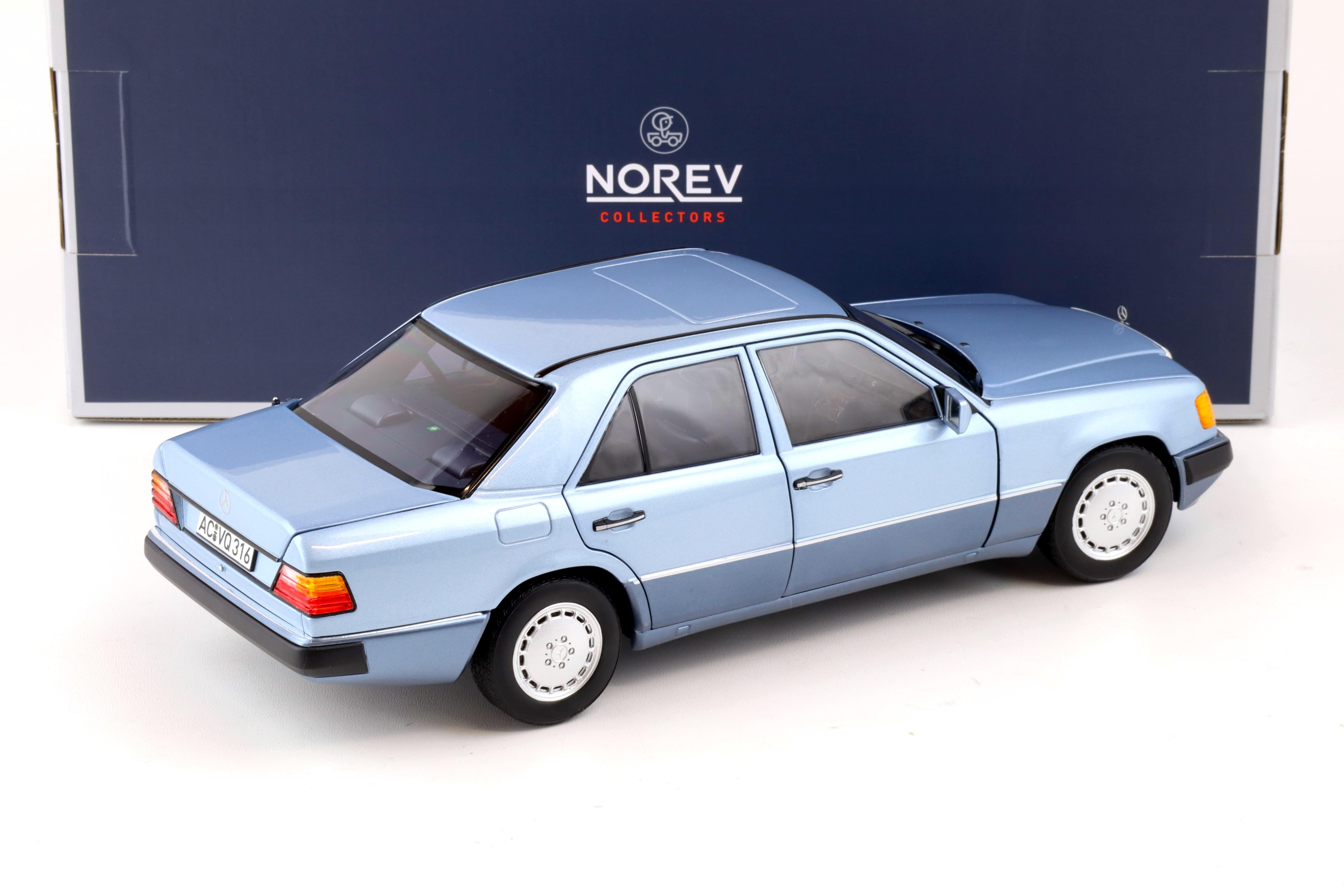 1:18 Norev Mercedes 230 E W124 Limousine 1990 light blue metallic 183945