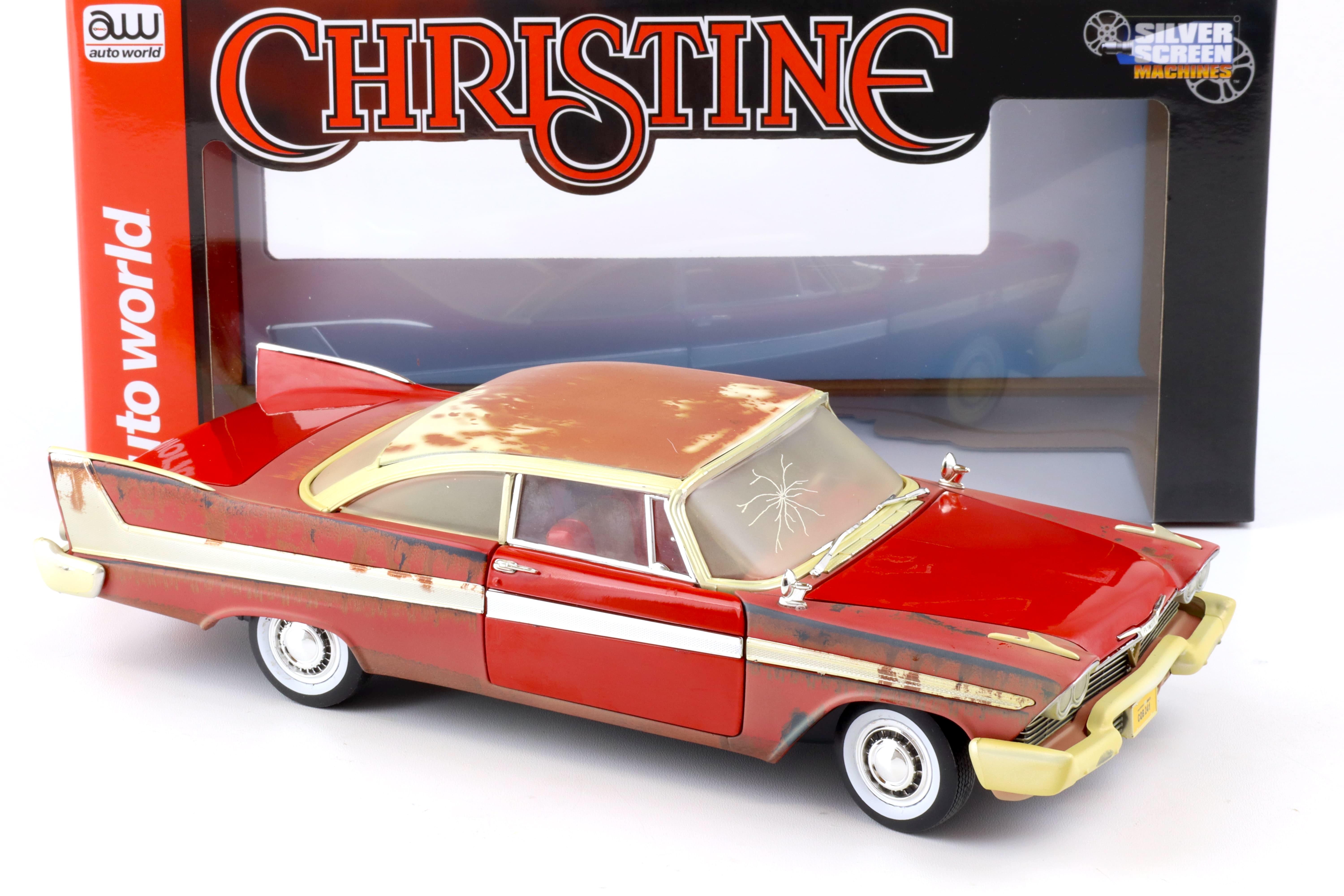 1:18 Auto World 1958 Plymouth Fury CHRISTINE Dirty Version Partially Restored