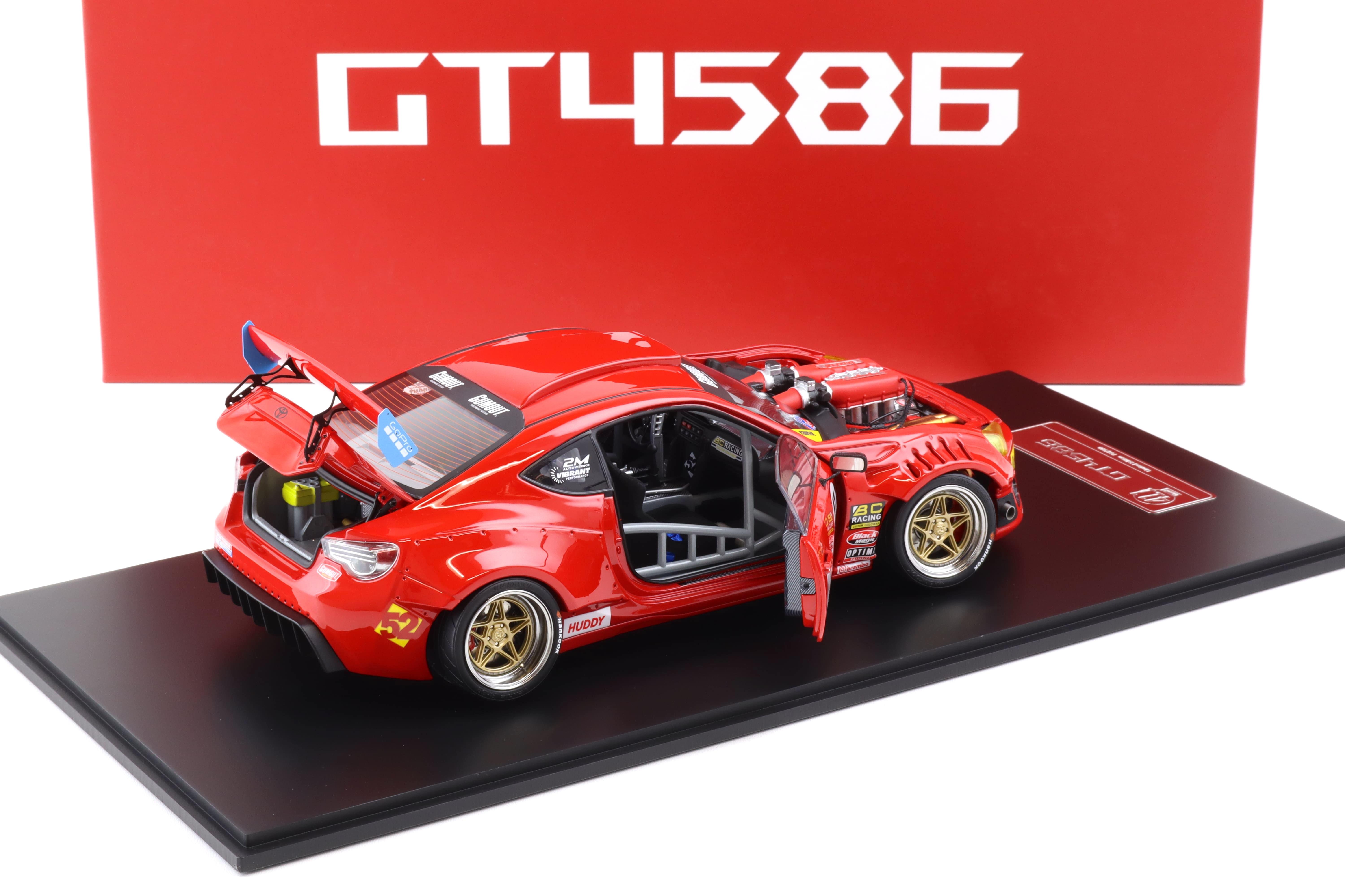 1:18 Gumout 411 Donut Toyota GT86 Super Modificato Toyota GT4586 Ferrari engine Diecast