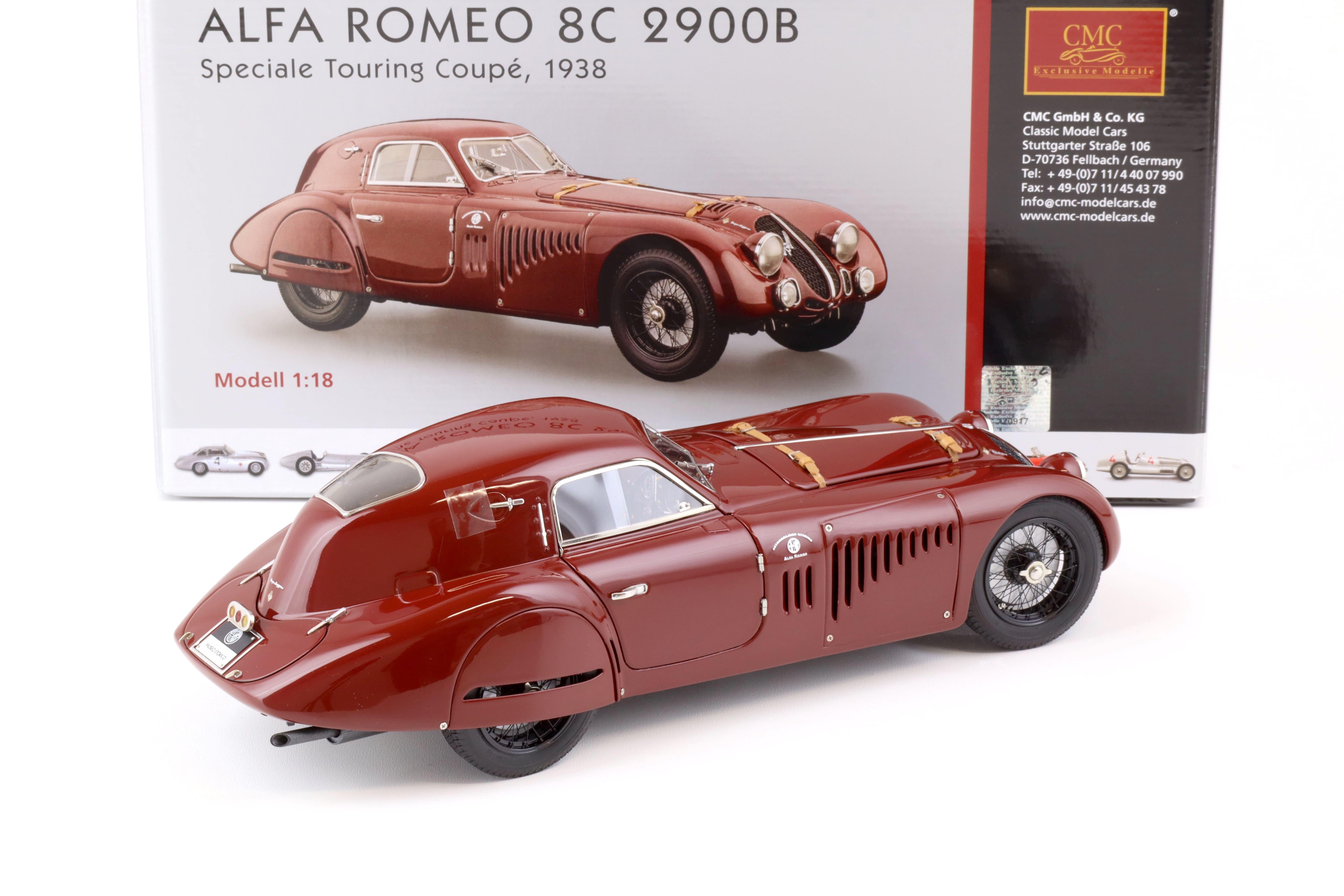1:18 CMC Alfa Romeo 8C 2900B Speciale Touring 1938 dark red M-107