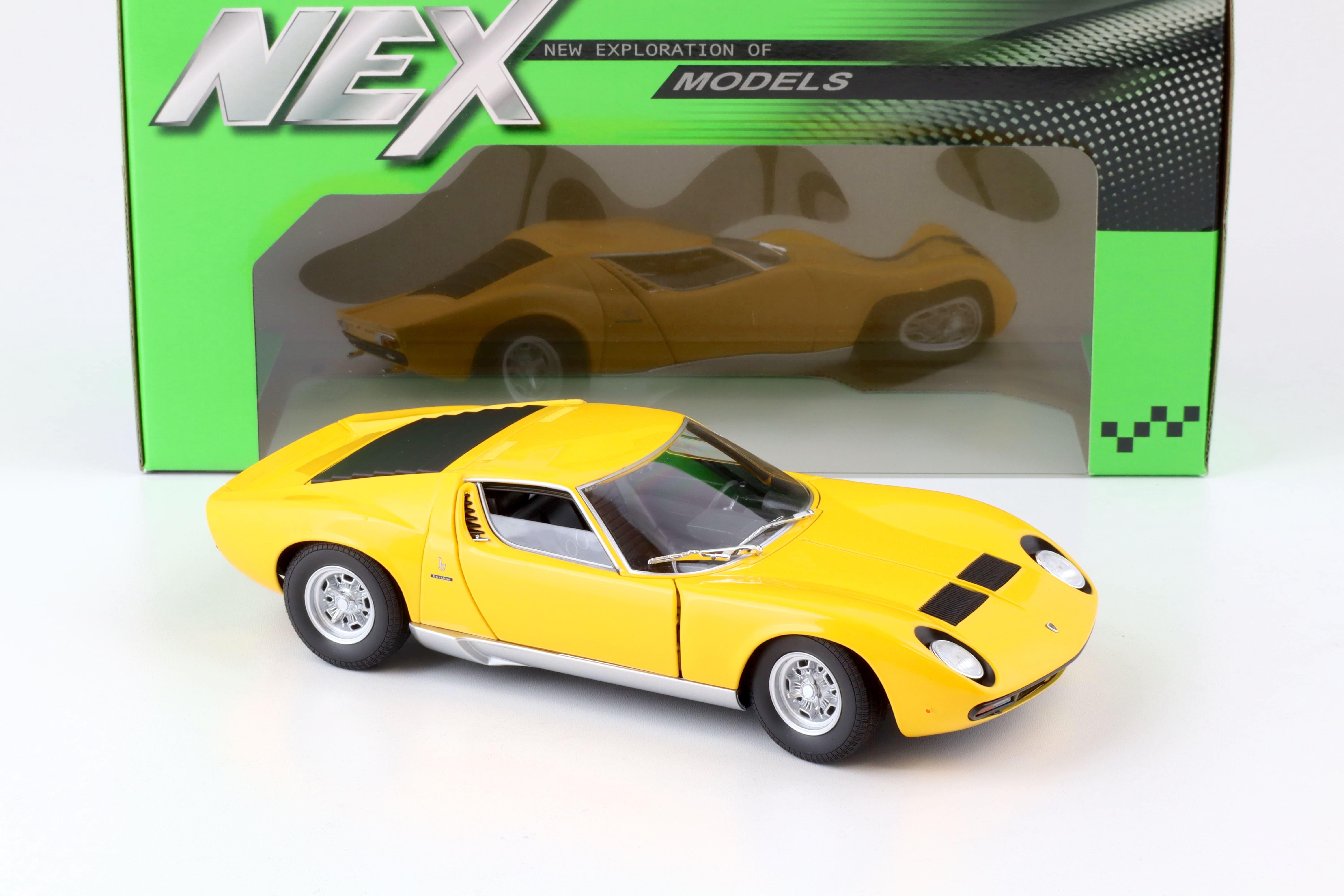 1:18 Welly NEX Lamborghini Miura SV 1971 yellow