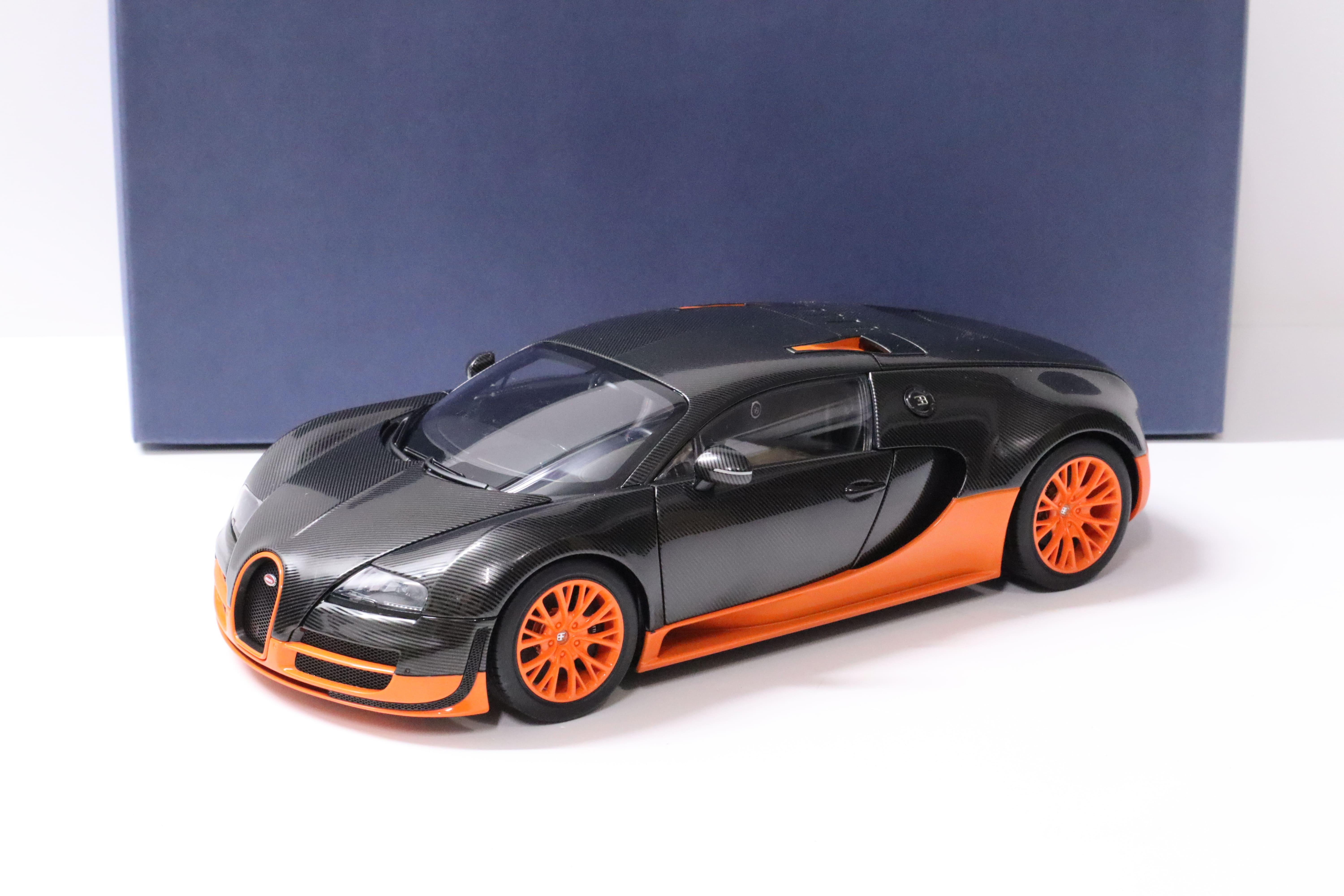 1:18 AUTOart Bugatti Veyron 16.4 Super Sport black/ orange Skirts 