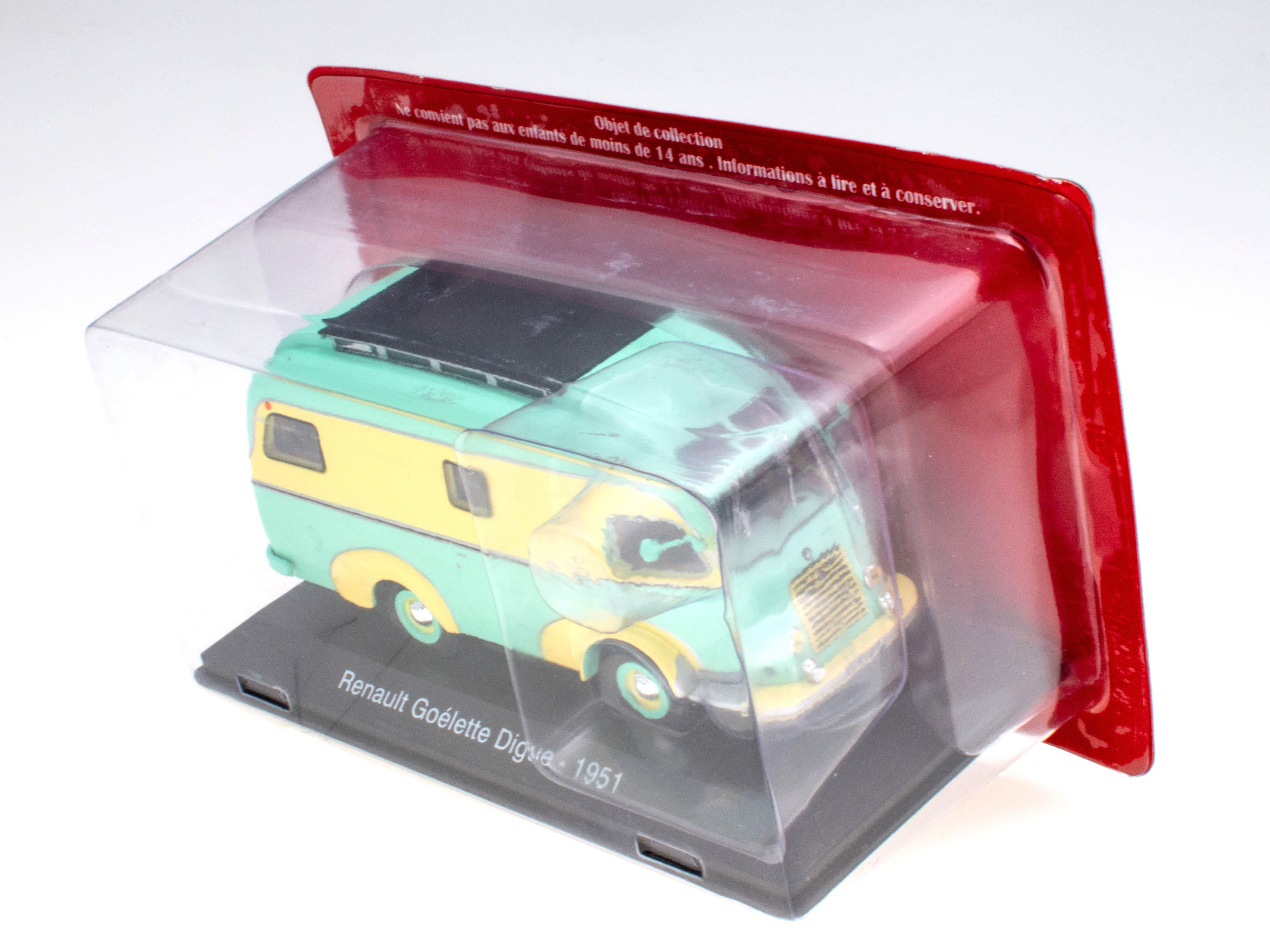 1:43 Hachette IXO Camping Cars Renault Goelette Digue Wohnmobil 1951
