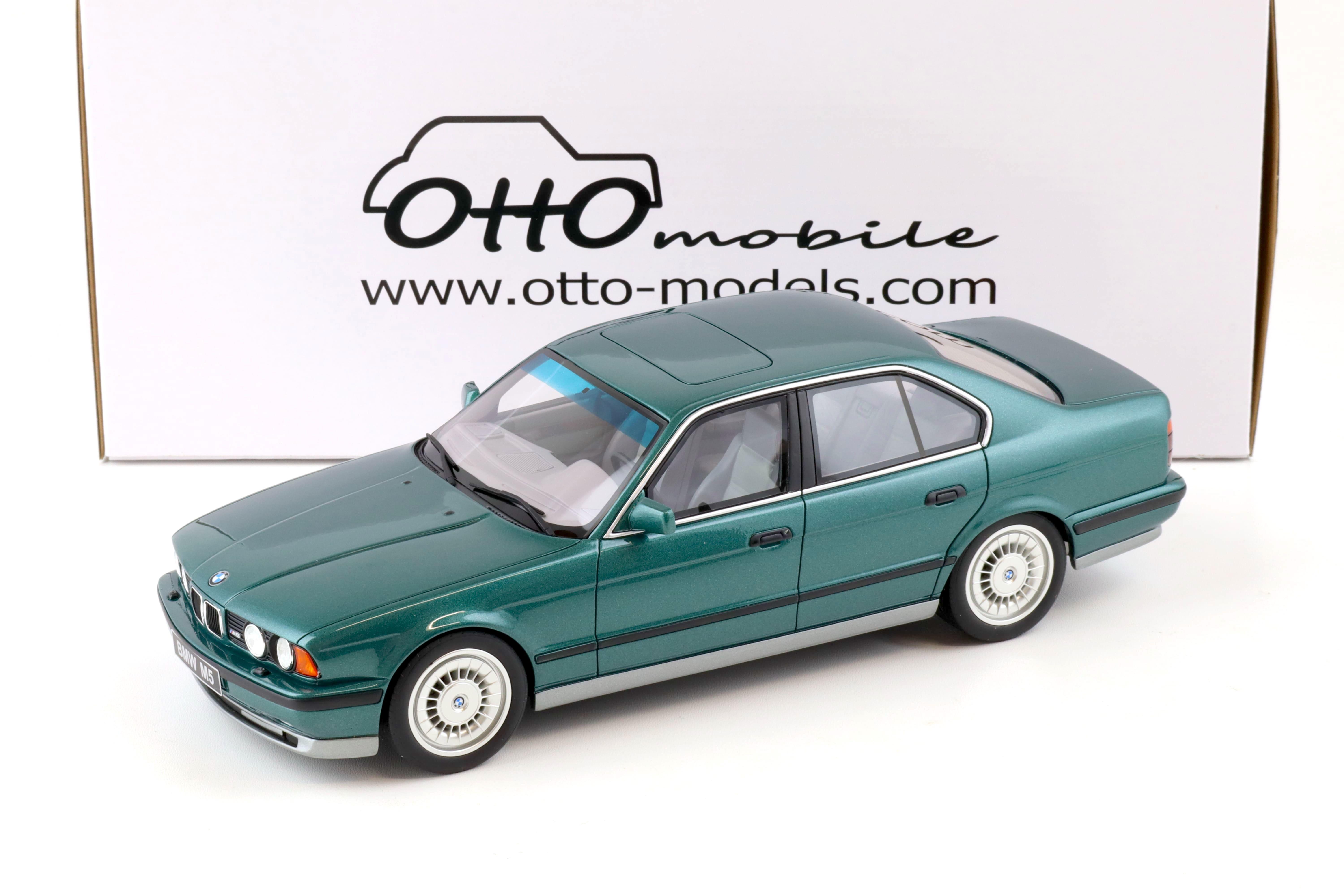 1:18 OTTO mobile OT968 BMW M5 E34 Limousine Cecotto Edition green metallic