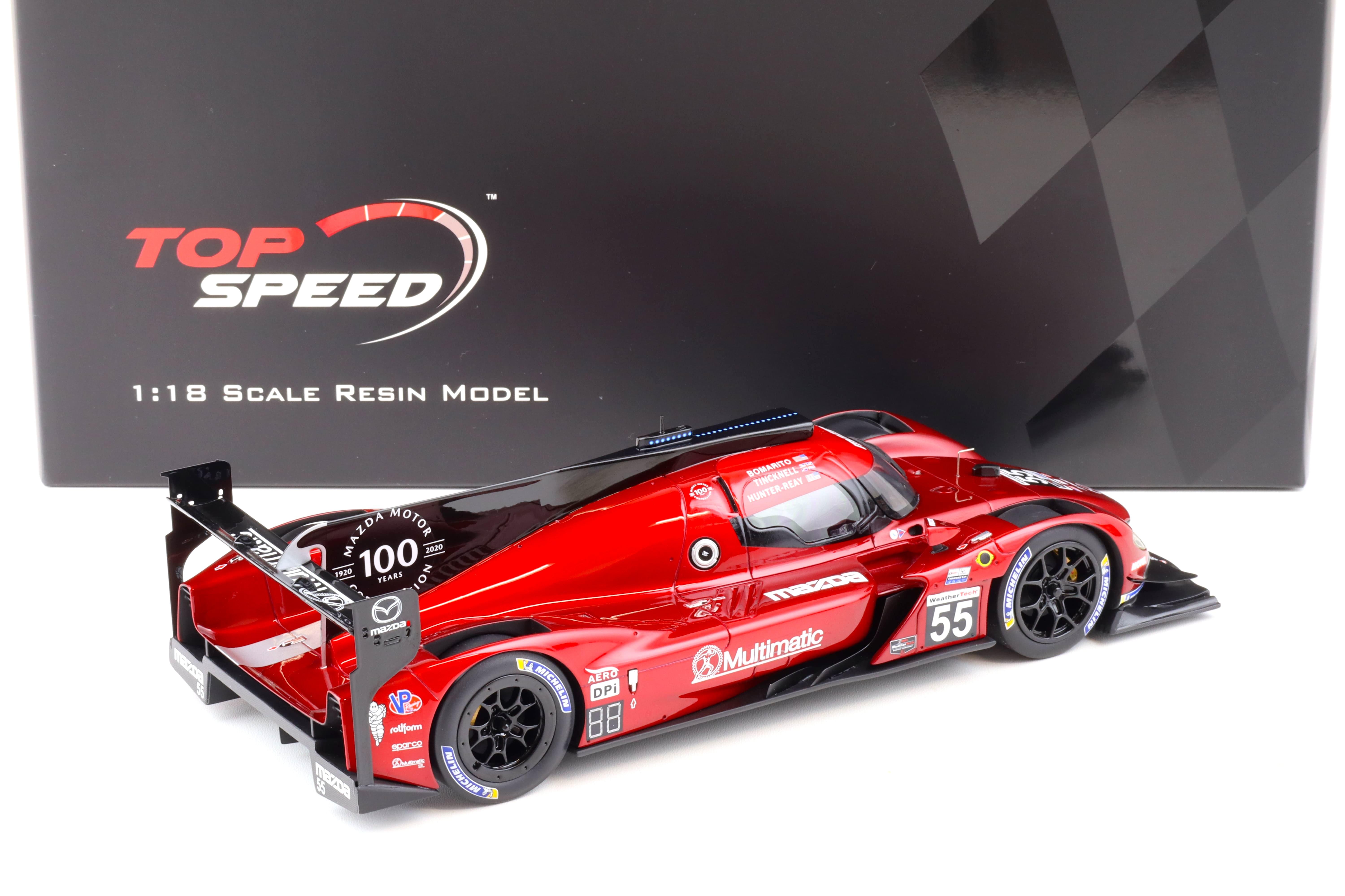 1:18 Top Speed Mazda RT24-P DPi 2020 IMSA Sebring 12h Winner #55 red TS0309