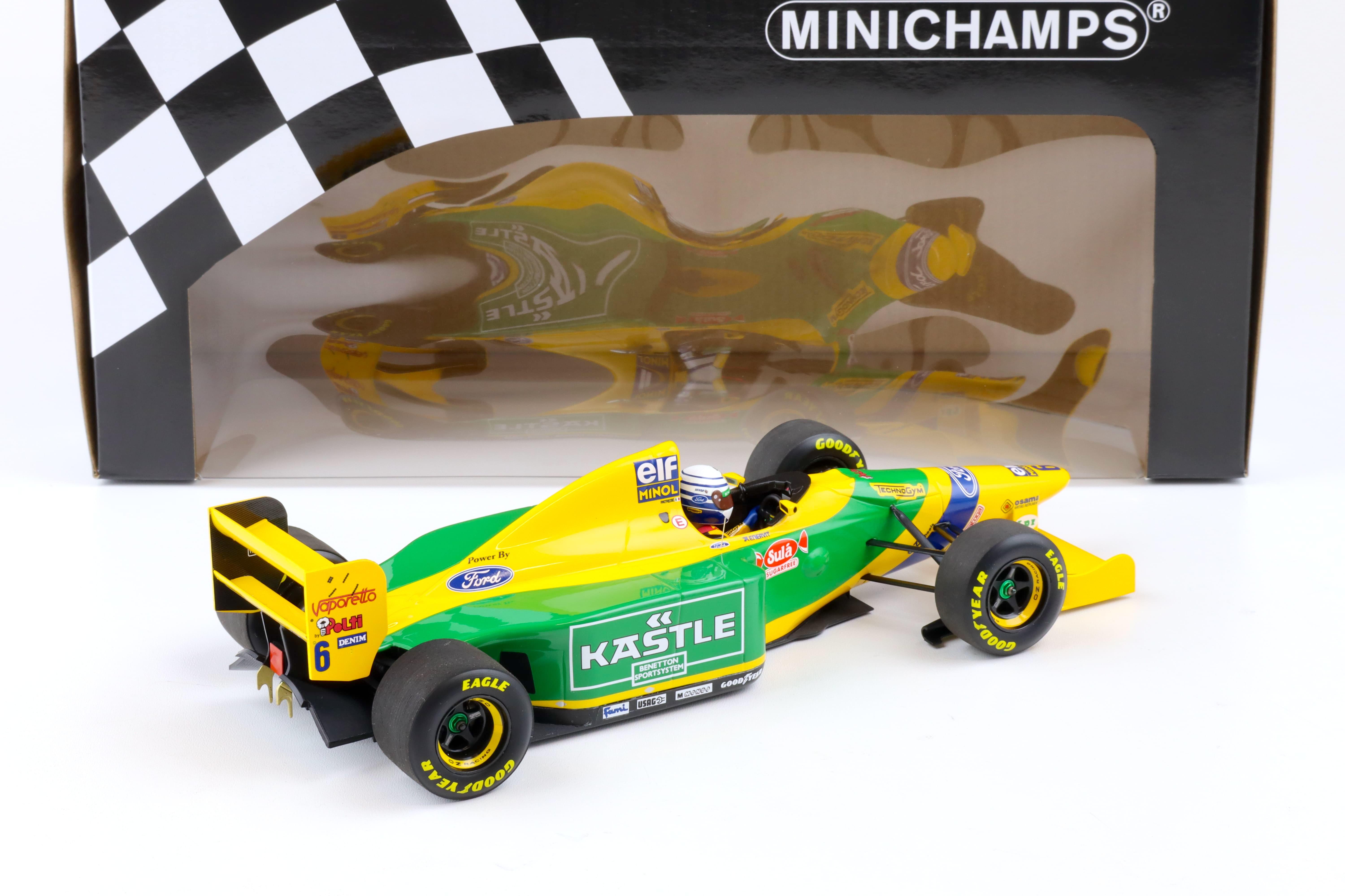 1:18 Minichamps Benetton Ford B193 R.Patrese 3rd Place British GP 1993 - Limited 150 pcs.