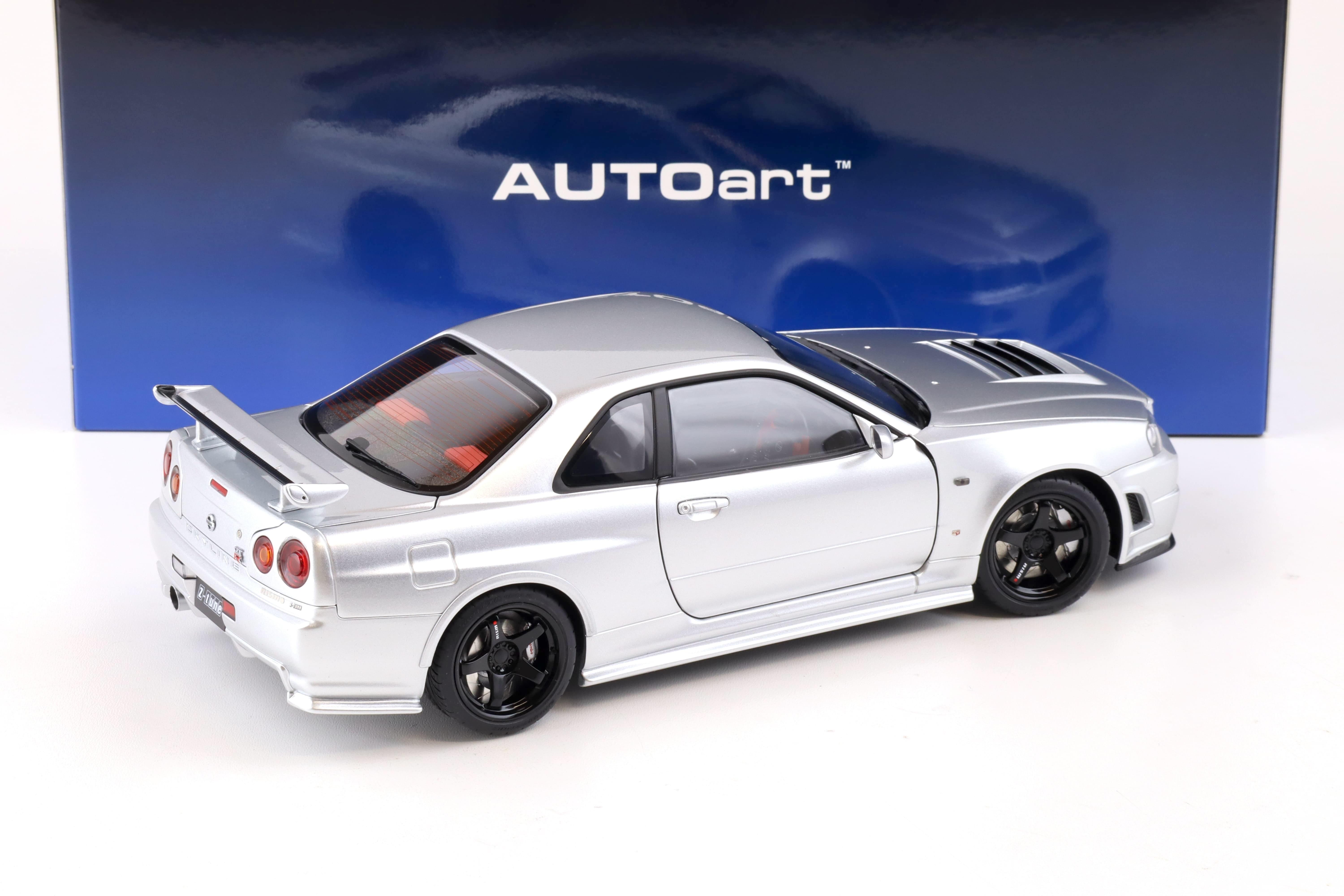 1:18 AUTOart Nissan Skyline GT-R (R34) Z-Tune 2005 Z-Tune silver 77461
