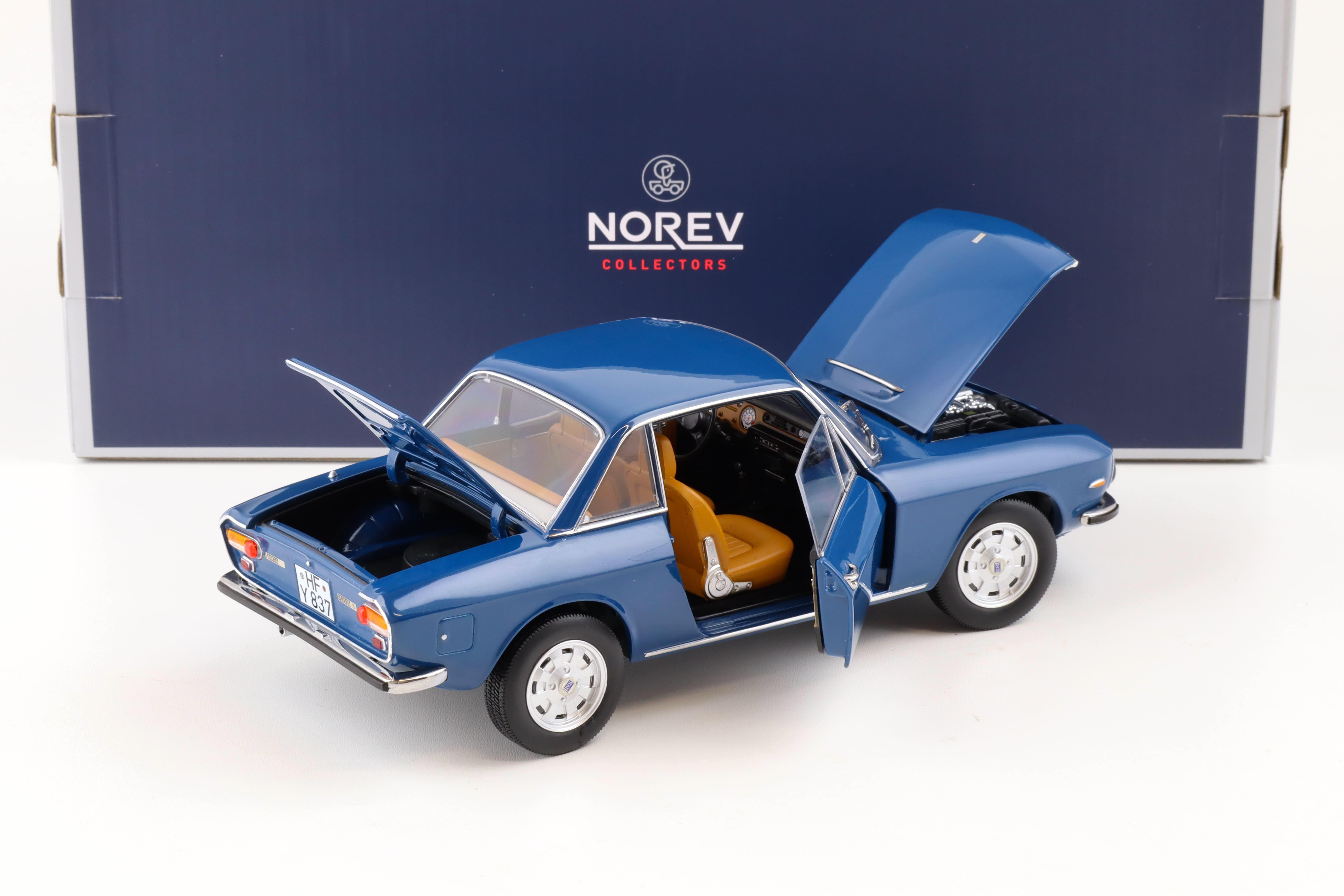 1:18 Norev Lancia Fulvia 3 blue agnano 1975 - Limited Edition 1000 pcs.