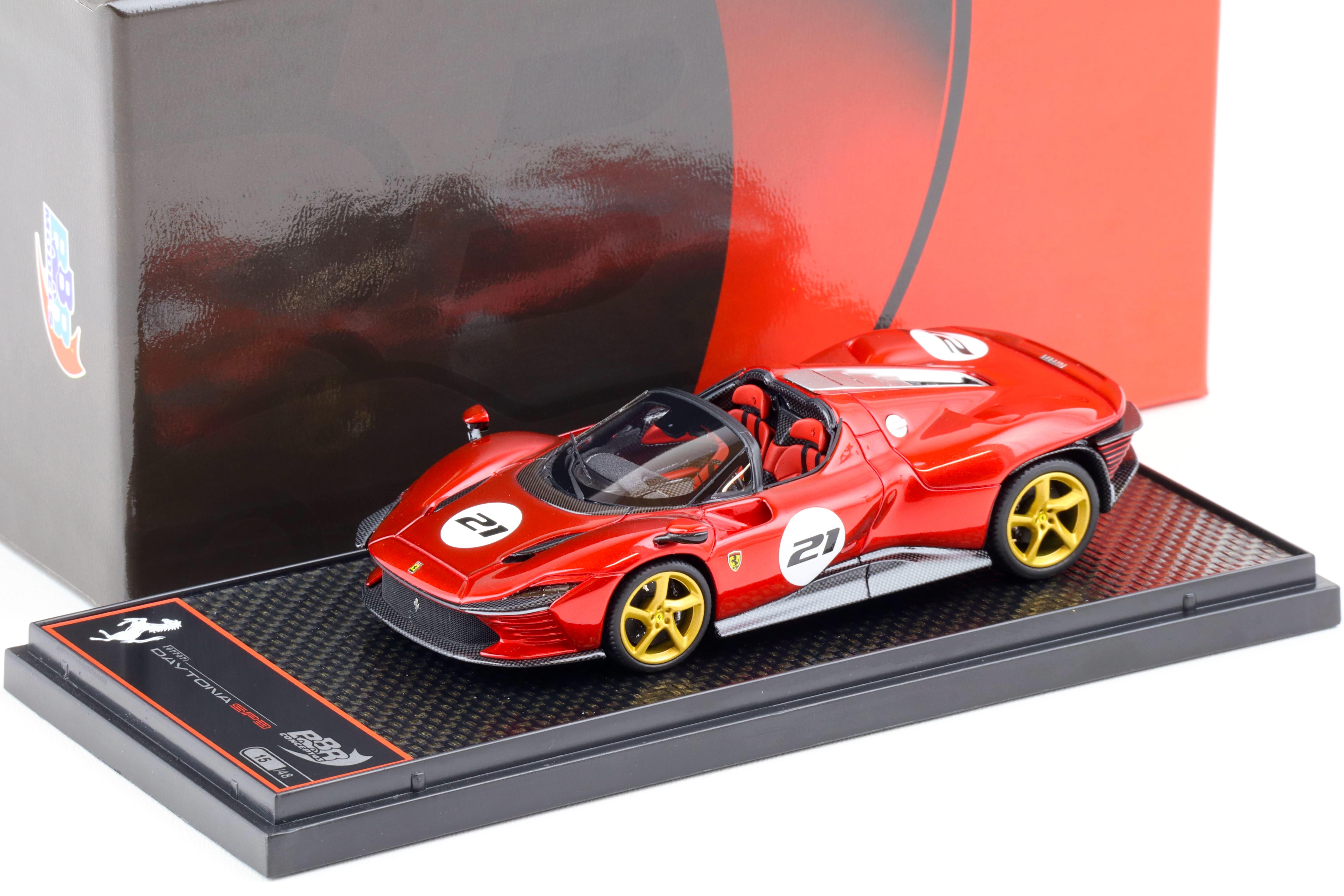 1:43 BBR Ferrari SP3 Daytona Serie Icona Rosso Magma red #21 - Limited 48 pcs.