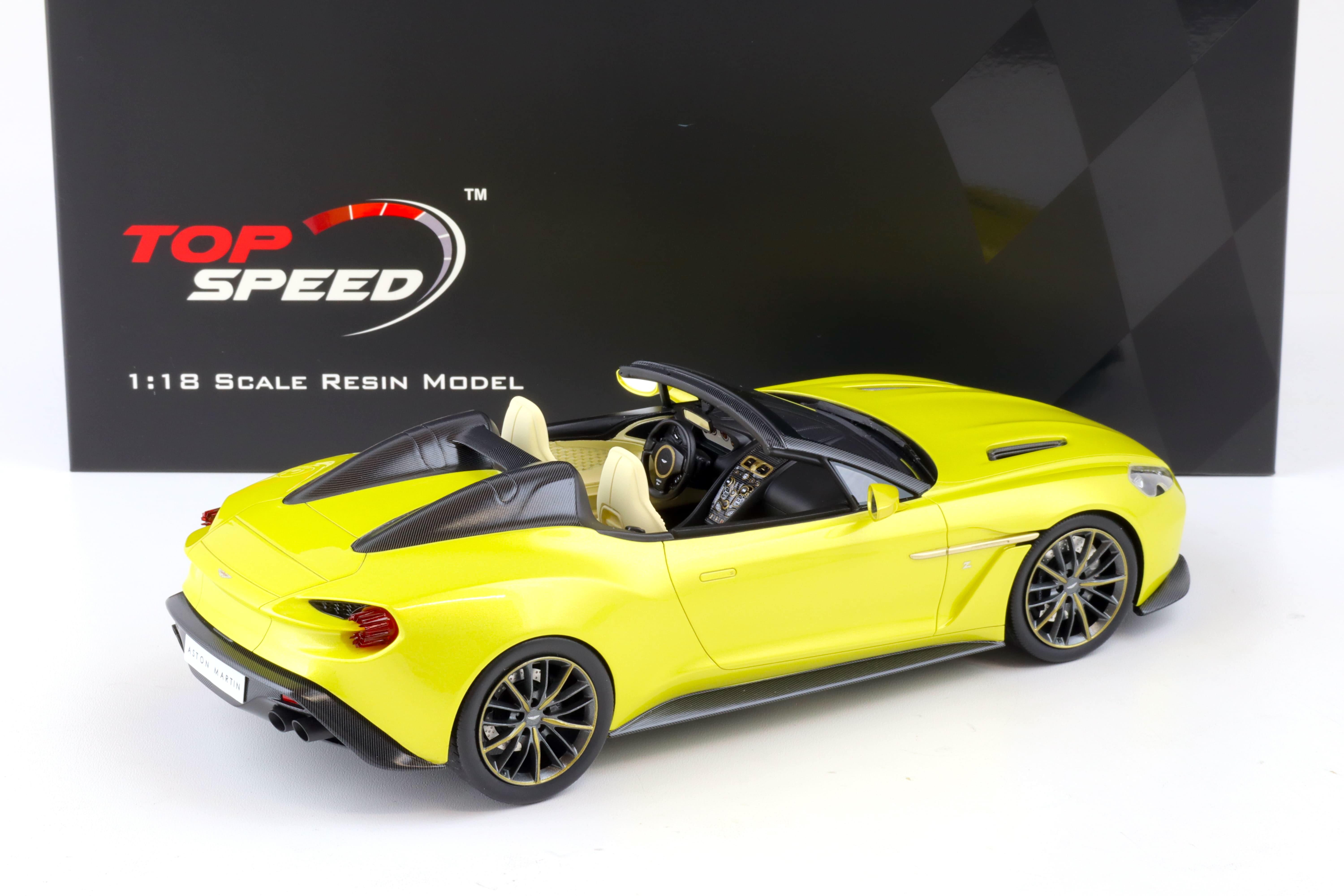 1:18 Top Speed Aston Martin Vanquish Zagato Speedster Cosmopolitan yellow TS0230