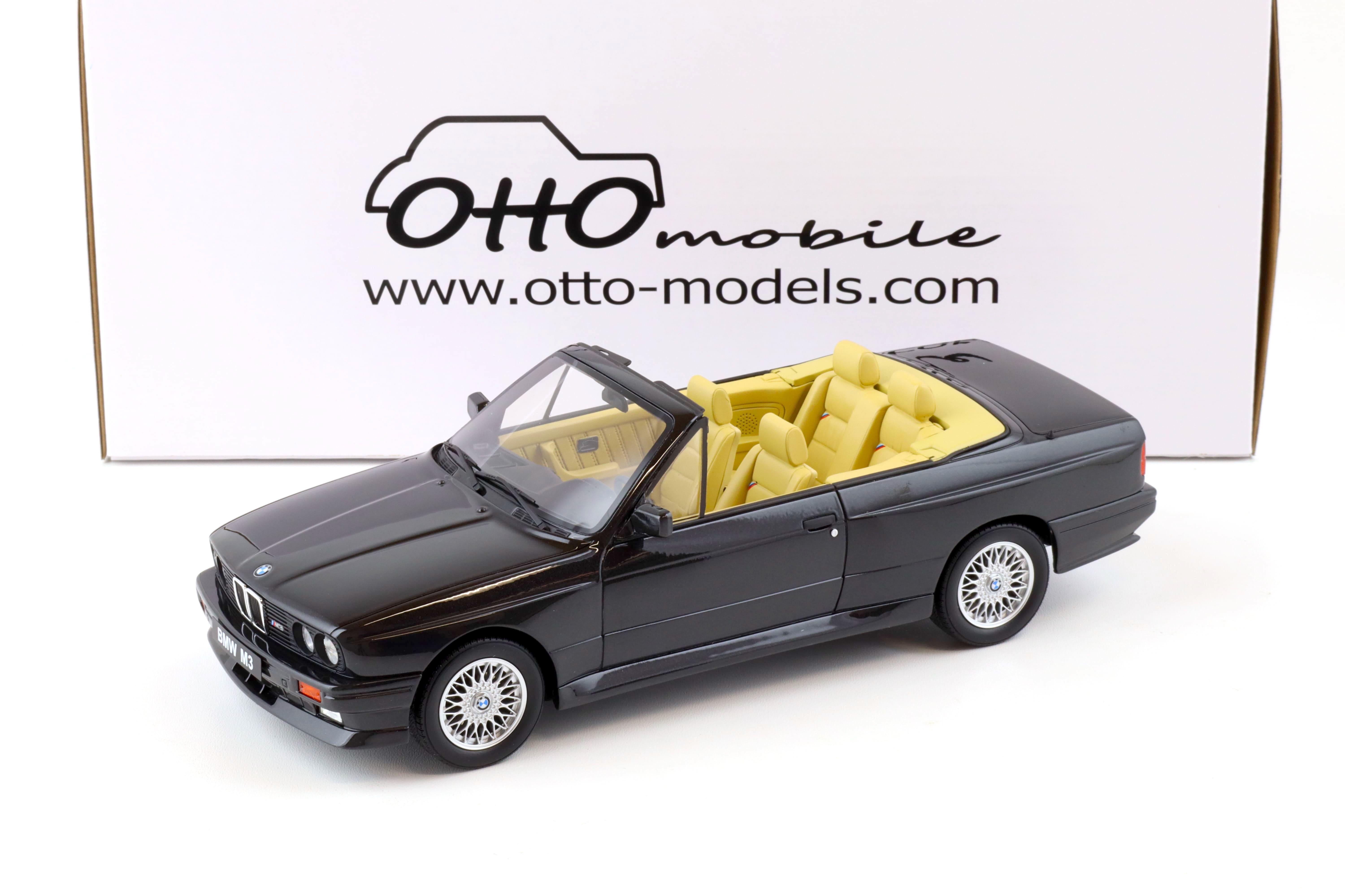 1:18 OTTO mobile OT1012 BMW M3 (E30) Convertible black 1989