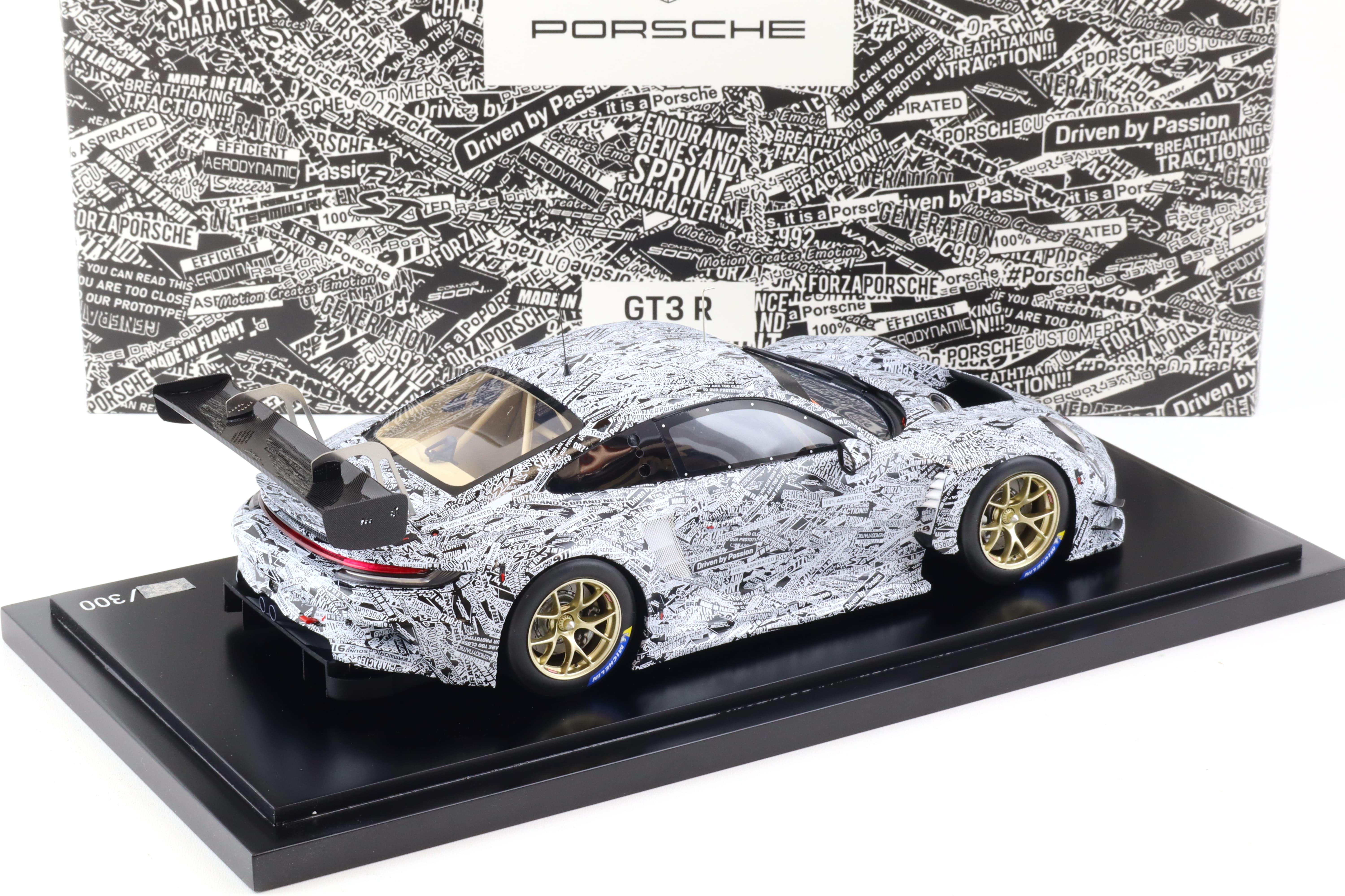 1:18 Spark Porsche 911 (992) GT3 R Testcar Erlkönig white/ black WAP DEALER