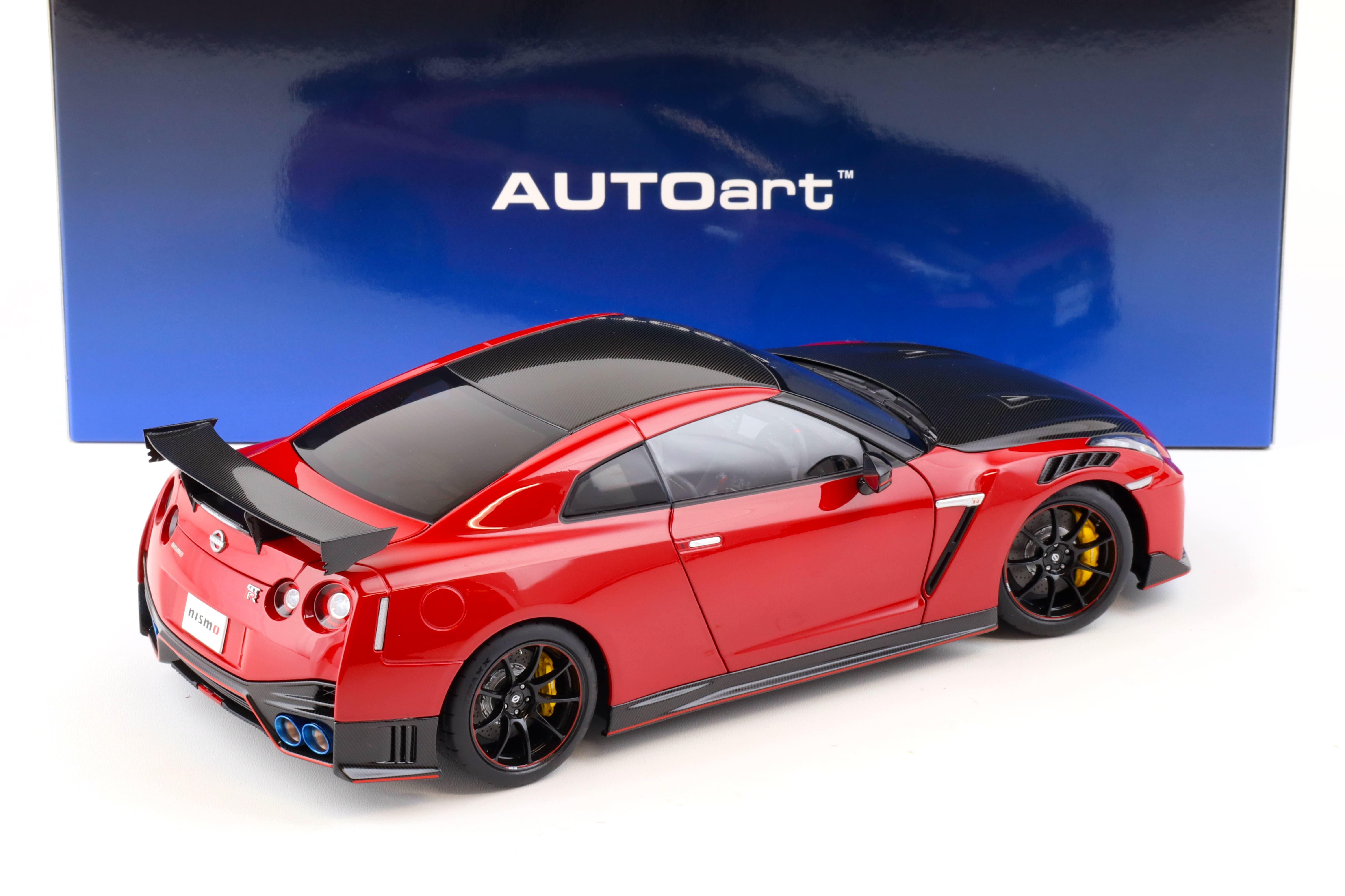 1:18 AUTOart Nissan GT-R (R35) Nismo Special Edition 2022 Vibrant red 77502