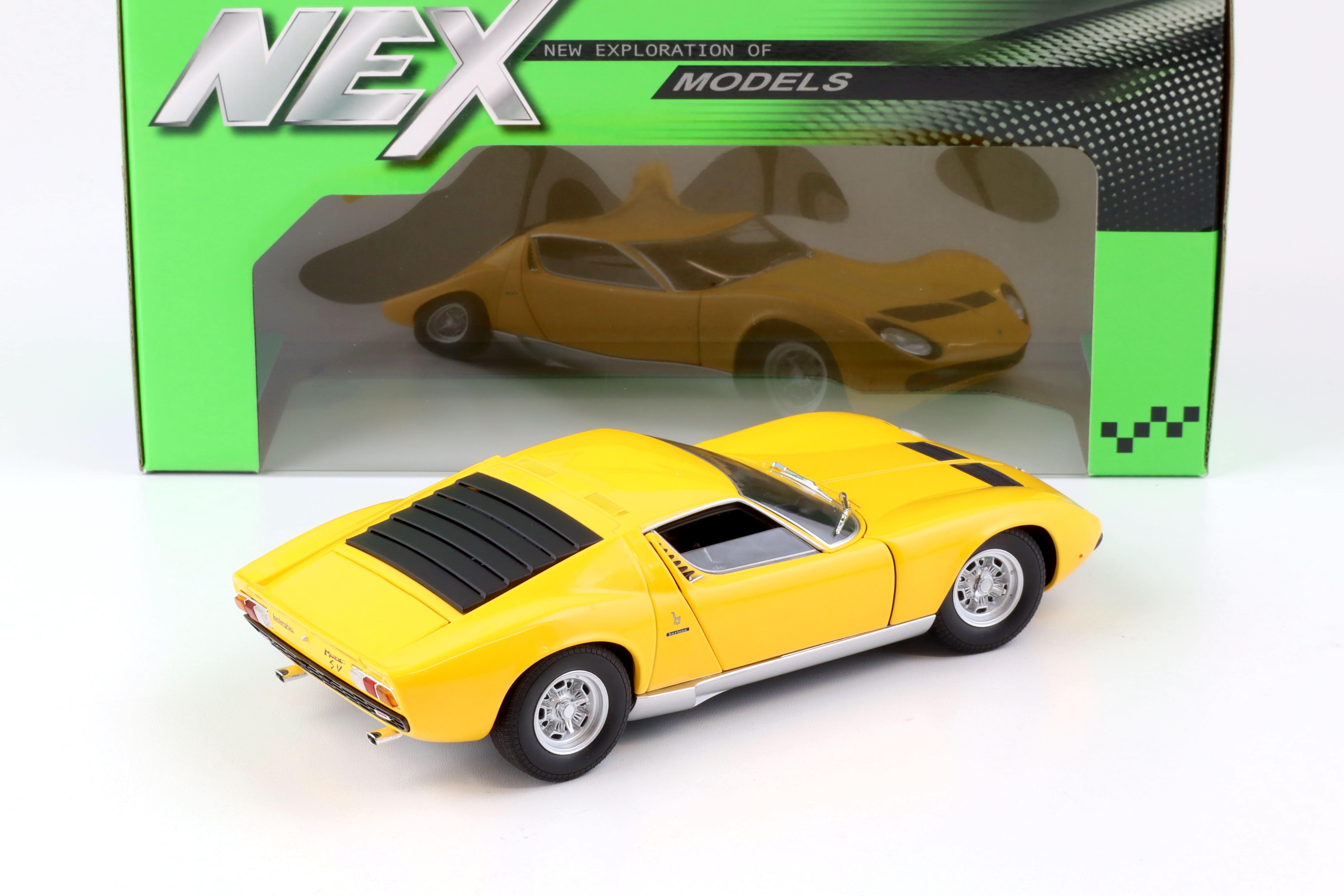 1:18 Welly NEX Lamborghini Miura SV 1971 yellow