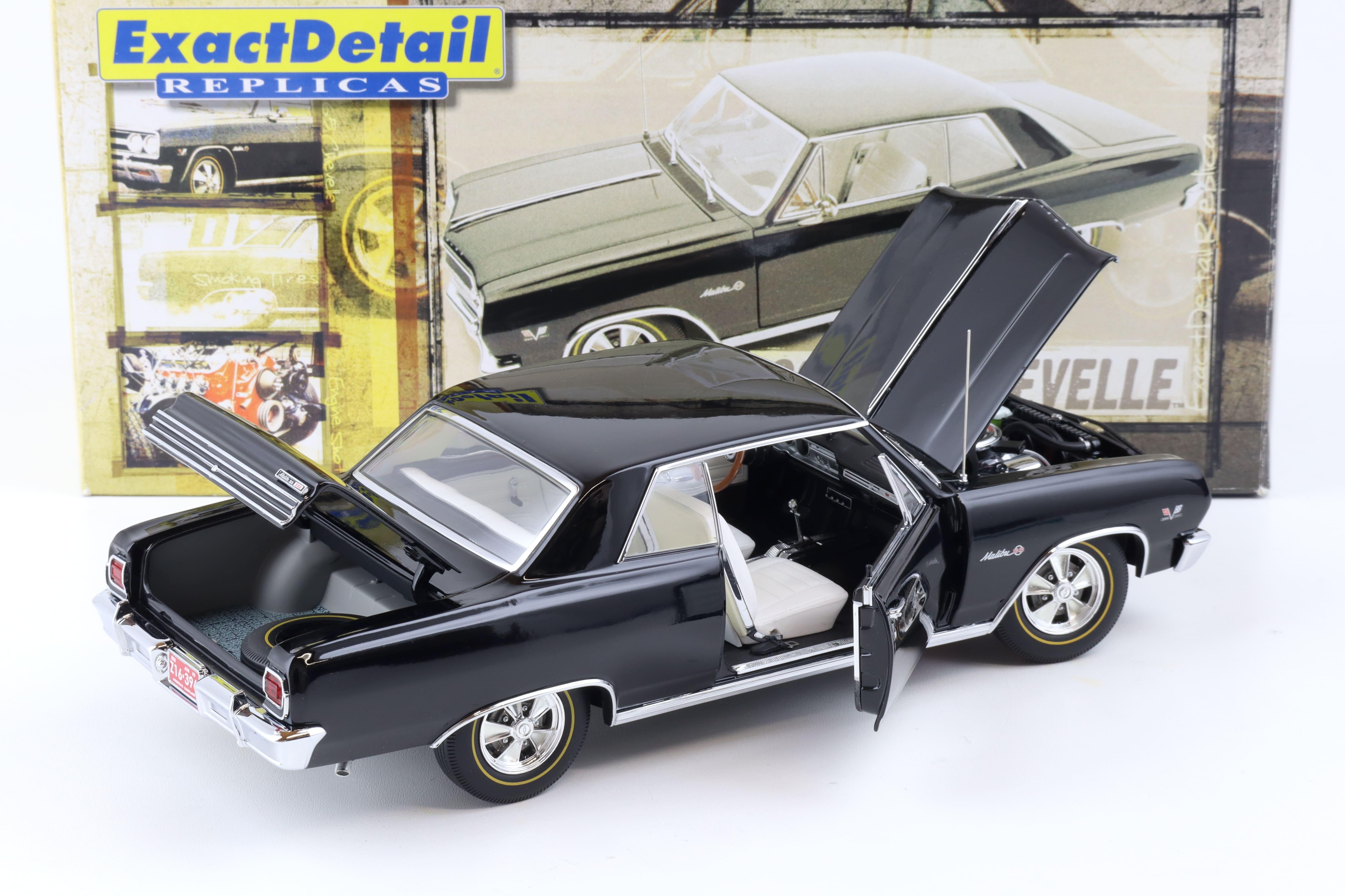 1:18 Exact Detail 1965 Chevrolet Chevelle Z16 Malibu 396 black WCC505A