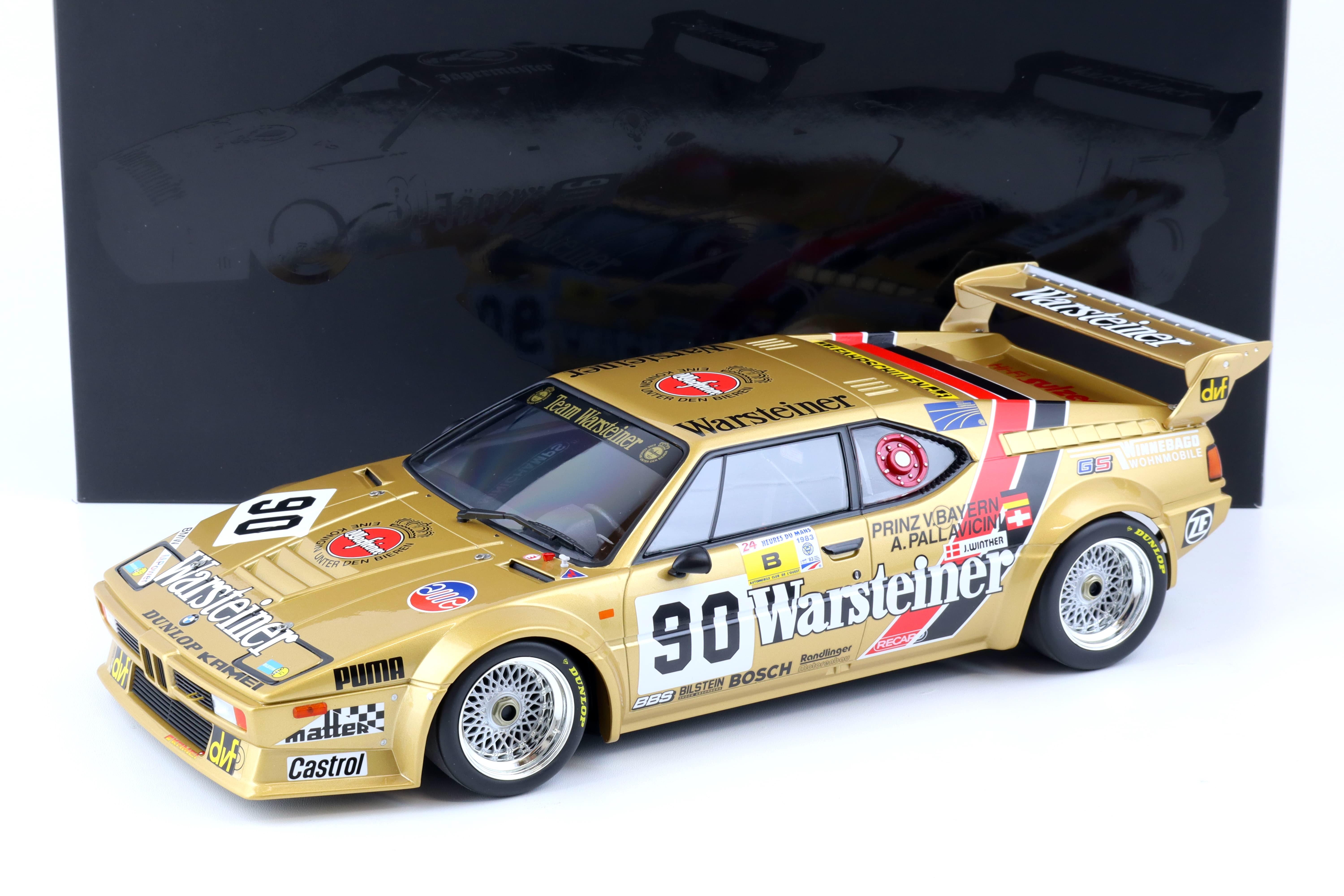 1:12 Minichamps BMW M1 ProCar Gr.B 24h Le Mans 1983 Warsteiner #90 Pallavicini