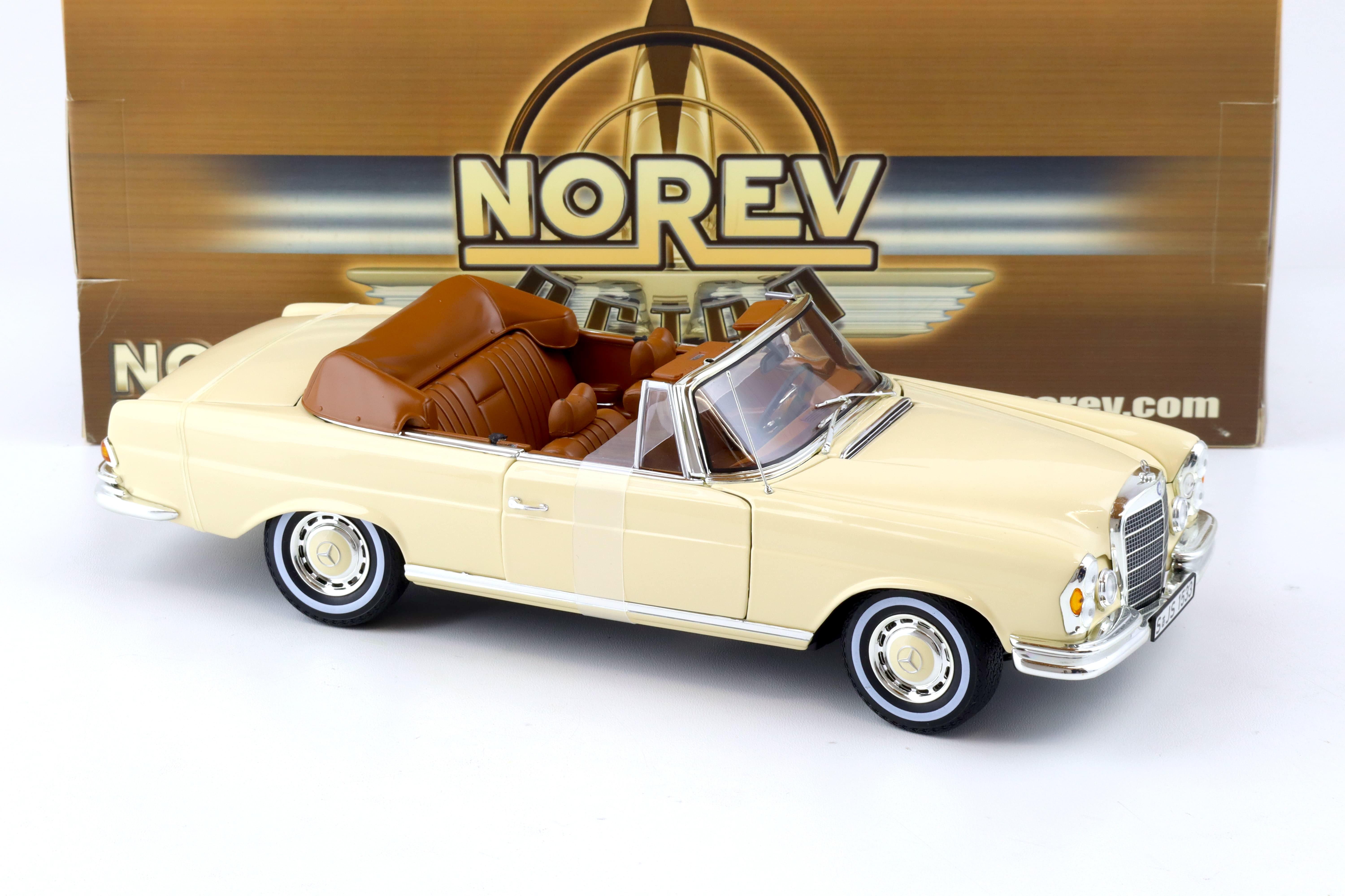 1:18 Norev Mercedes 280 SE W111 Cabriolet 1969 beige 183523