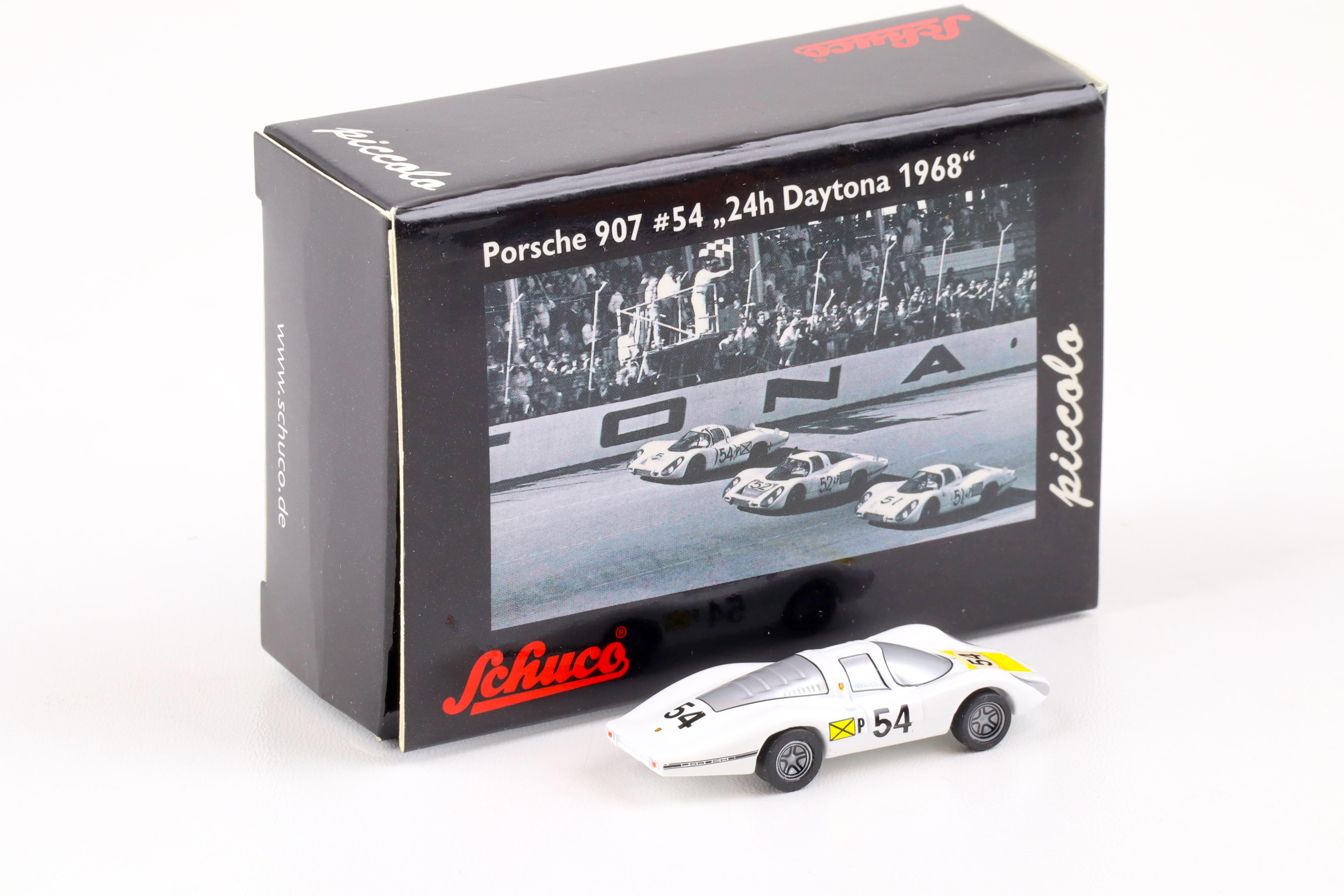 Schuco Piccolo Porsche 907 #54 24h Daytona 1968 white