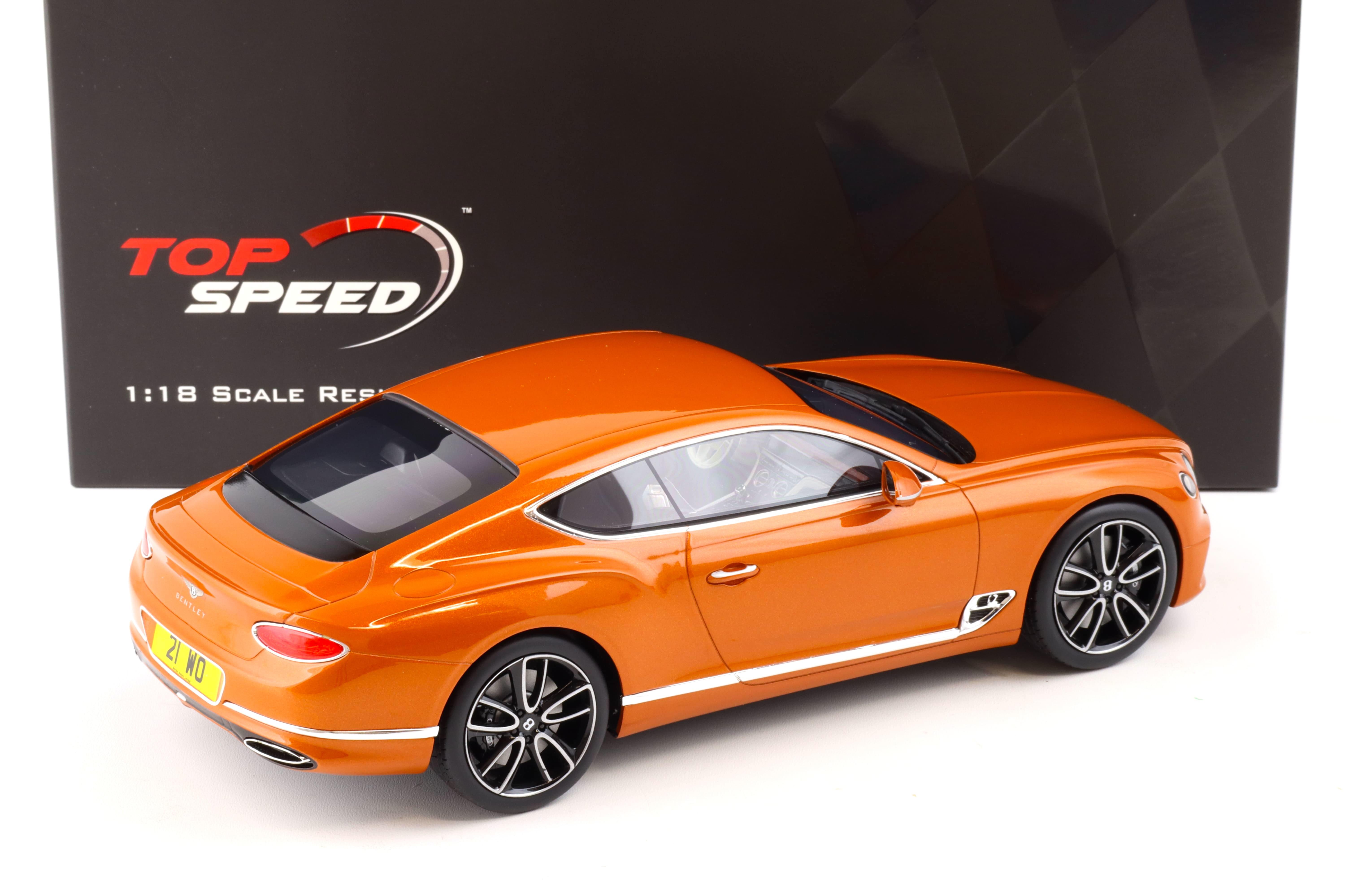 1:18 Top Speed Bentley Continental GT Coupe orange flame TS0222