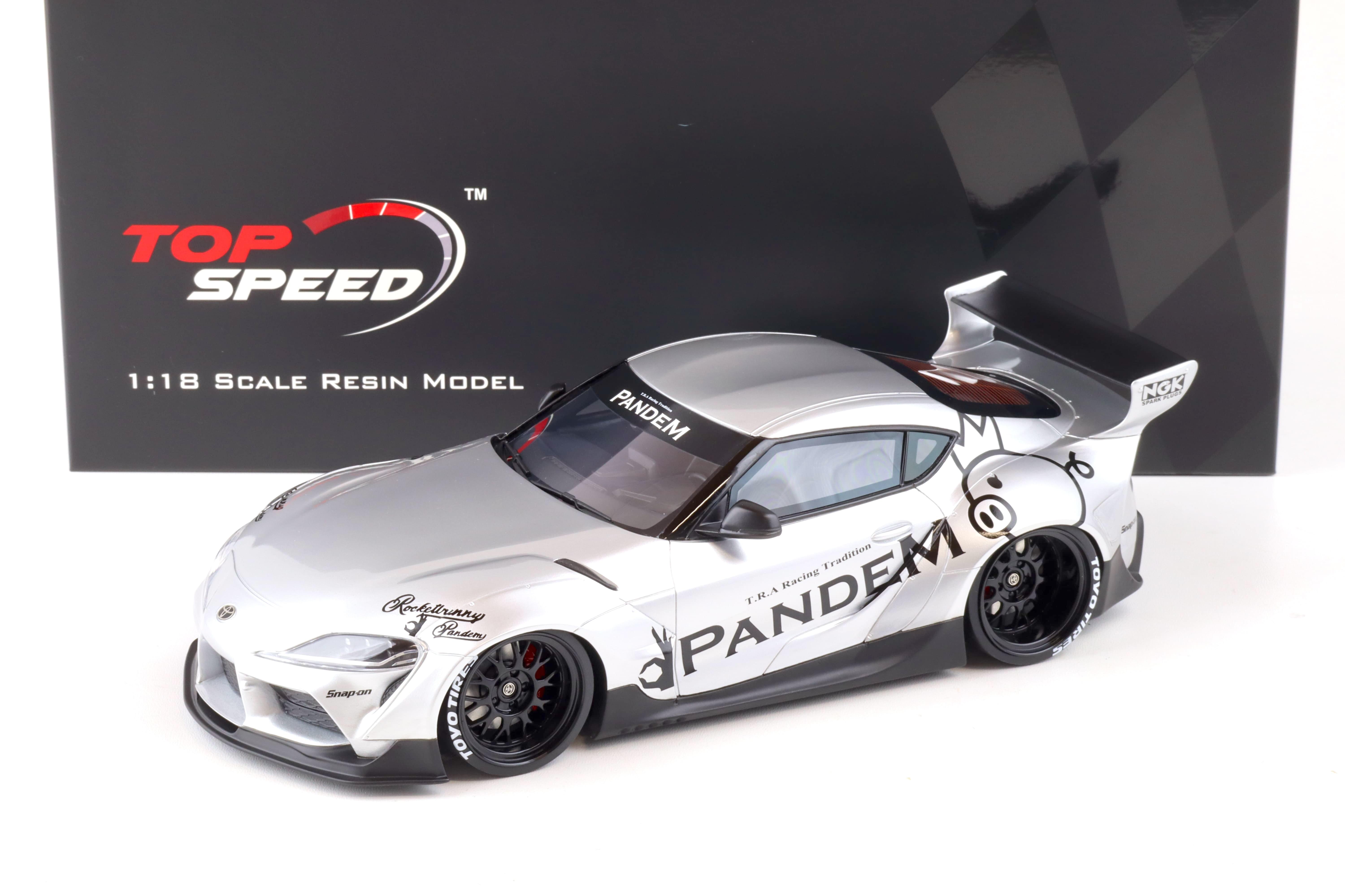 1:18 Top Speed Pandem Toyota GR Supra V1.0 silver TS0297