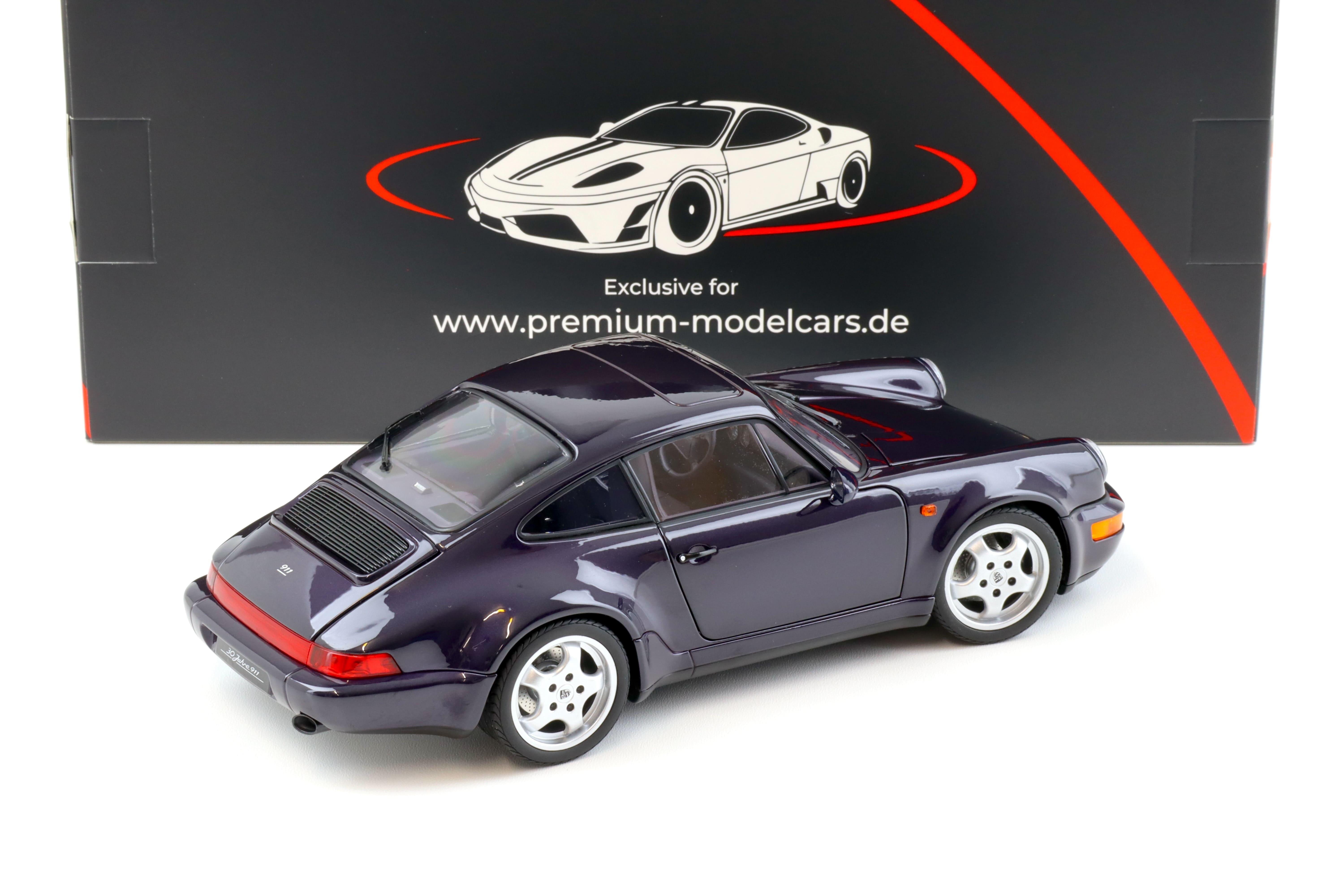 PREORDER 1:18 Norev Porsche 911 964 Carrera 4 WTL 30 Jahre 911 viola metallic - Limited 999 pcs.
