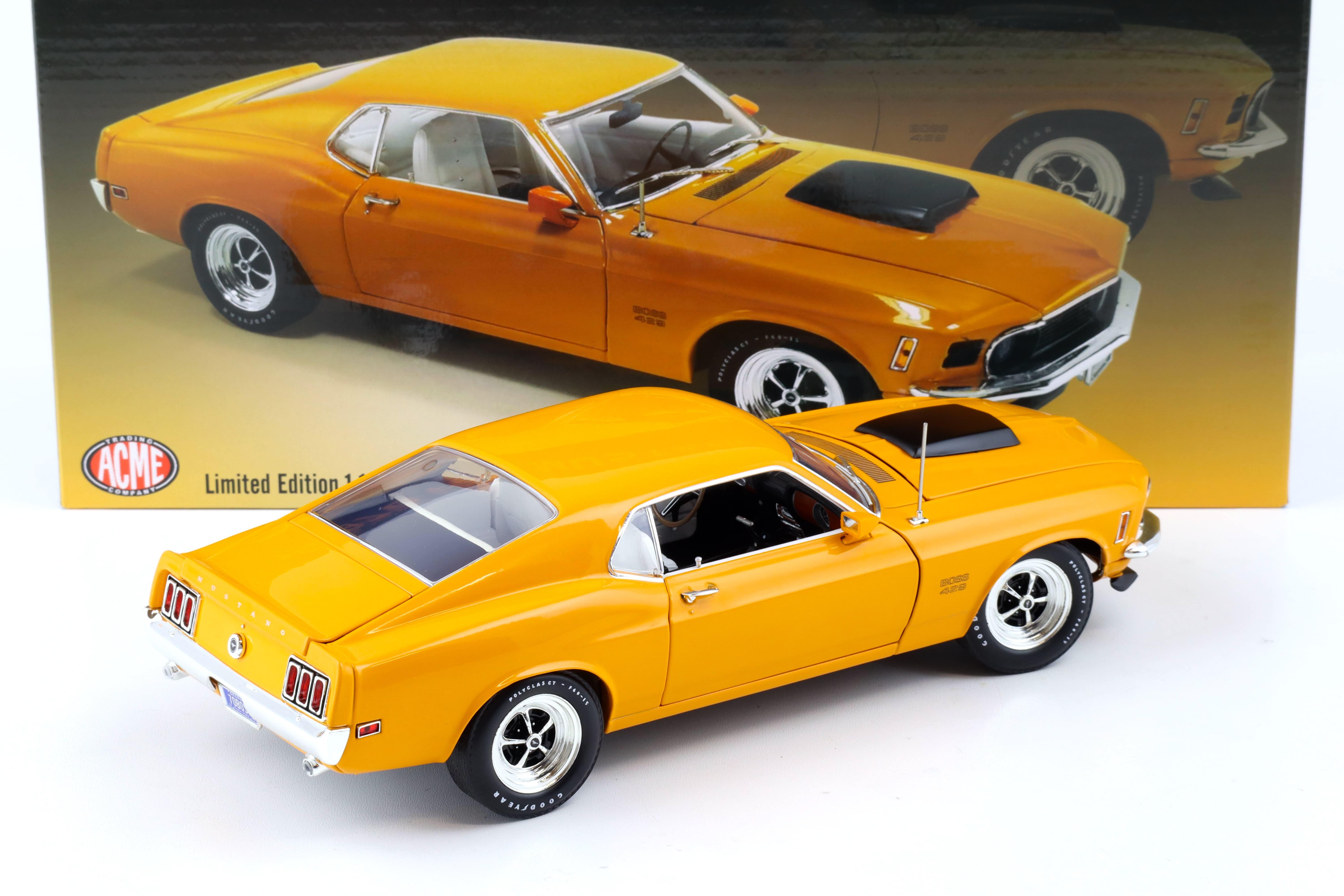 1:18 ACME 1970 Ford Mustang Boss 429 Coupe grabber orange A1801867