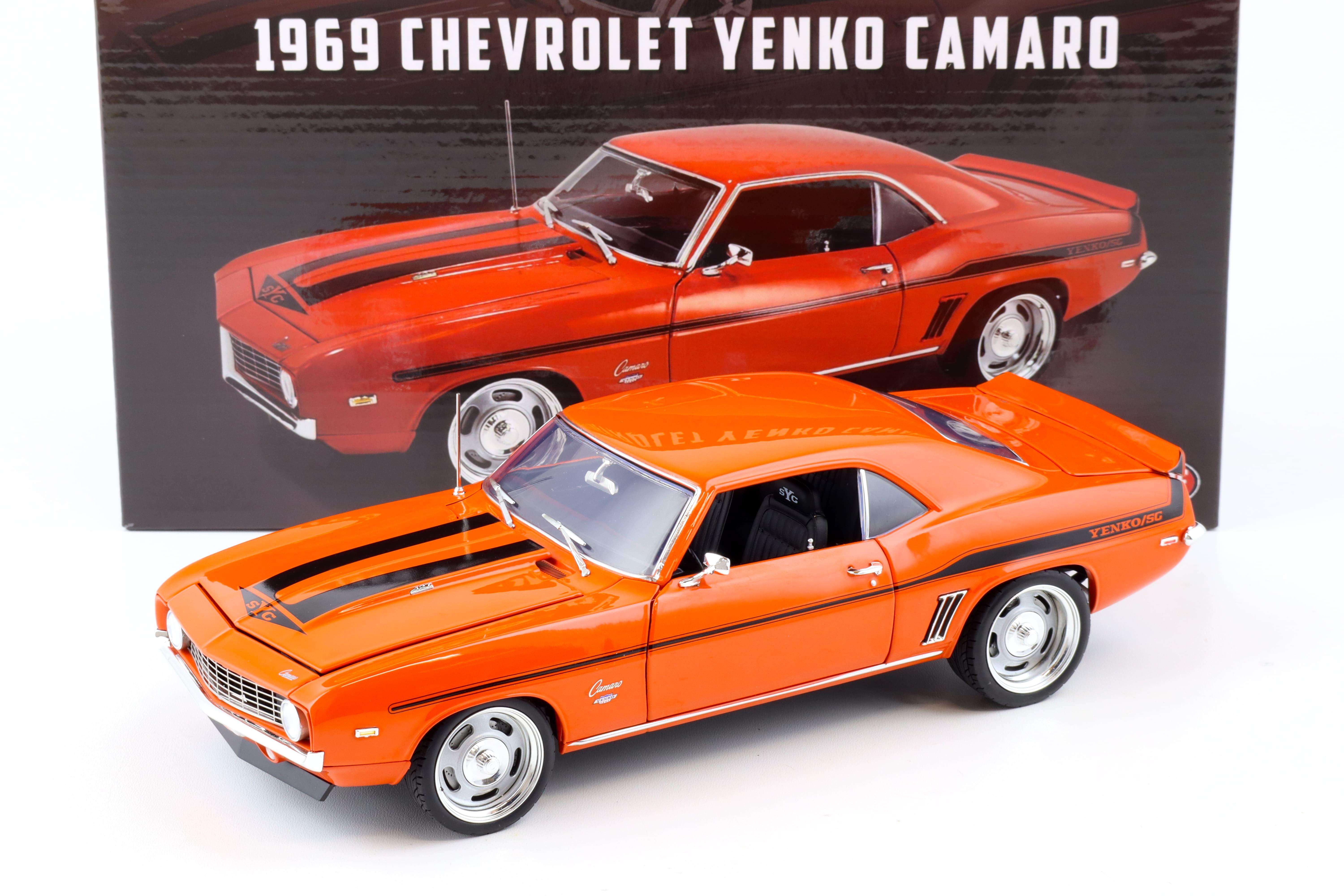1:18 ACME 1969 Chevrolet Yenko Camaro Coupe hugger orange A1805728