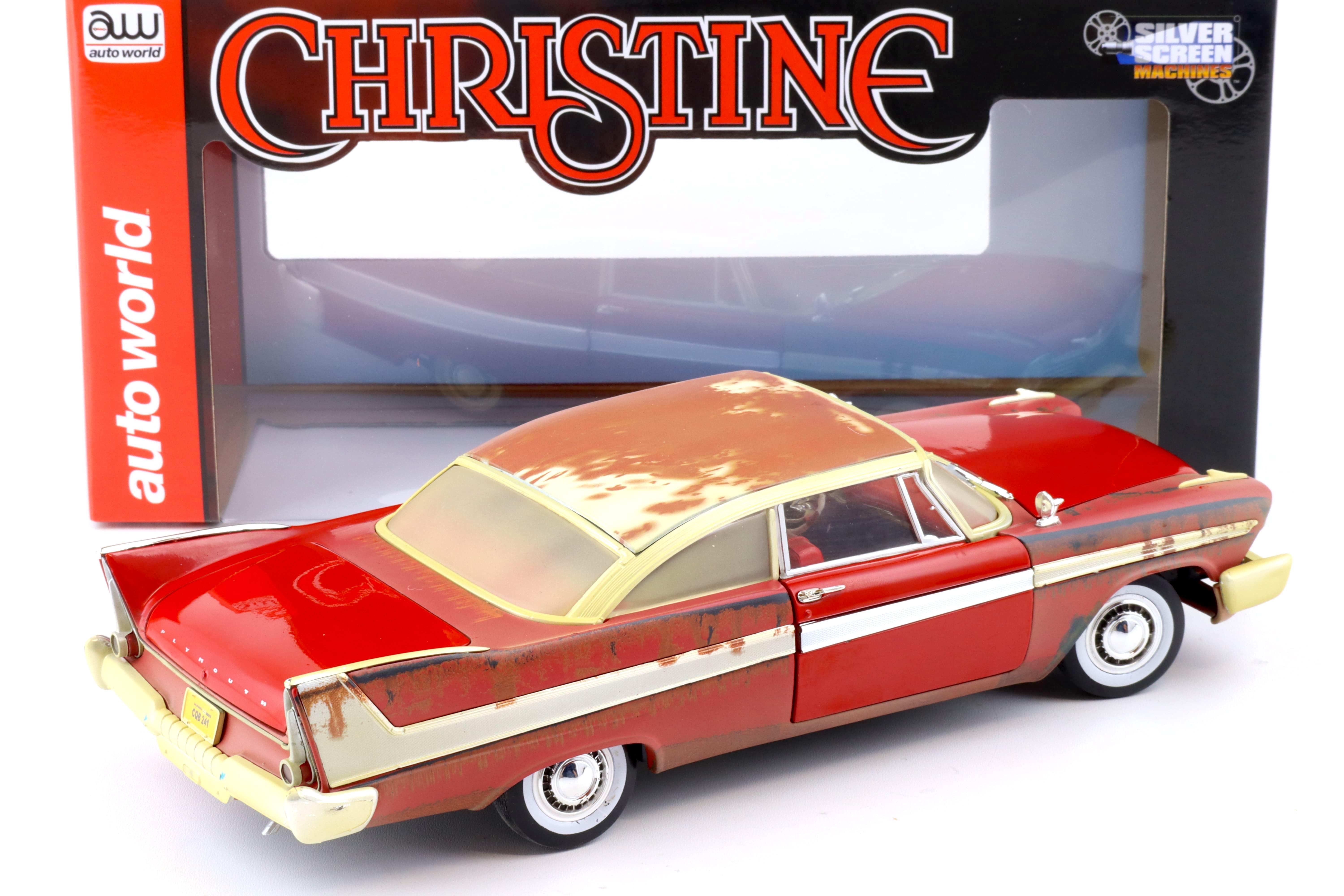 1:18 Auto World 1958 Plymouth Fury CHRISTINE Dirty Version Partially Restored