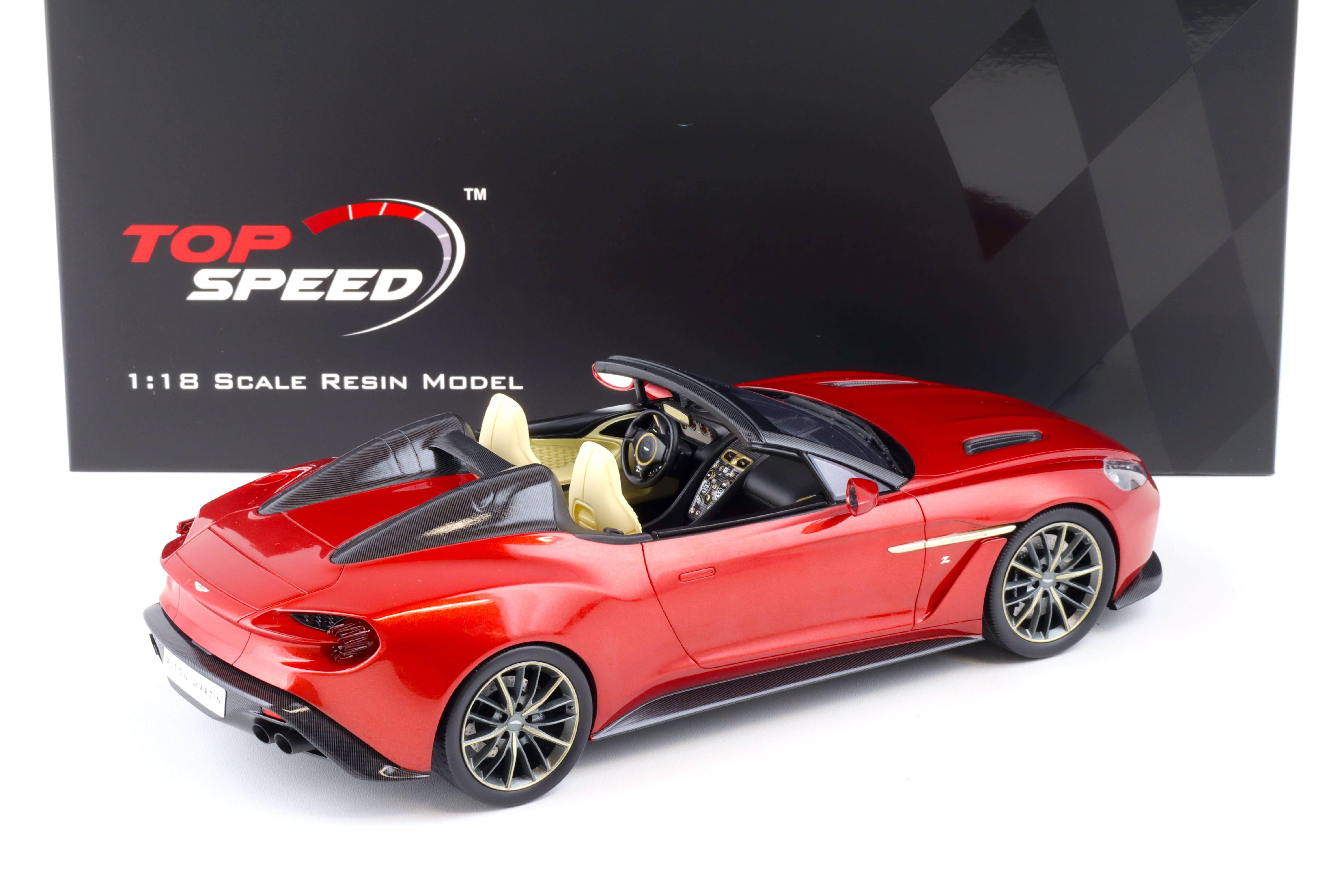 1:18 Top Speed Aston Martin Vanquish Zagato Speedster Lava red TS0233