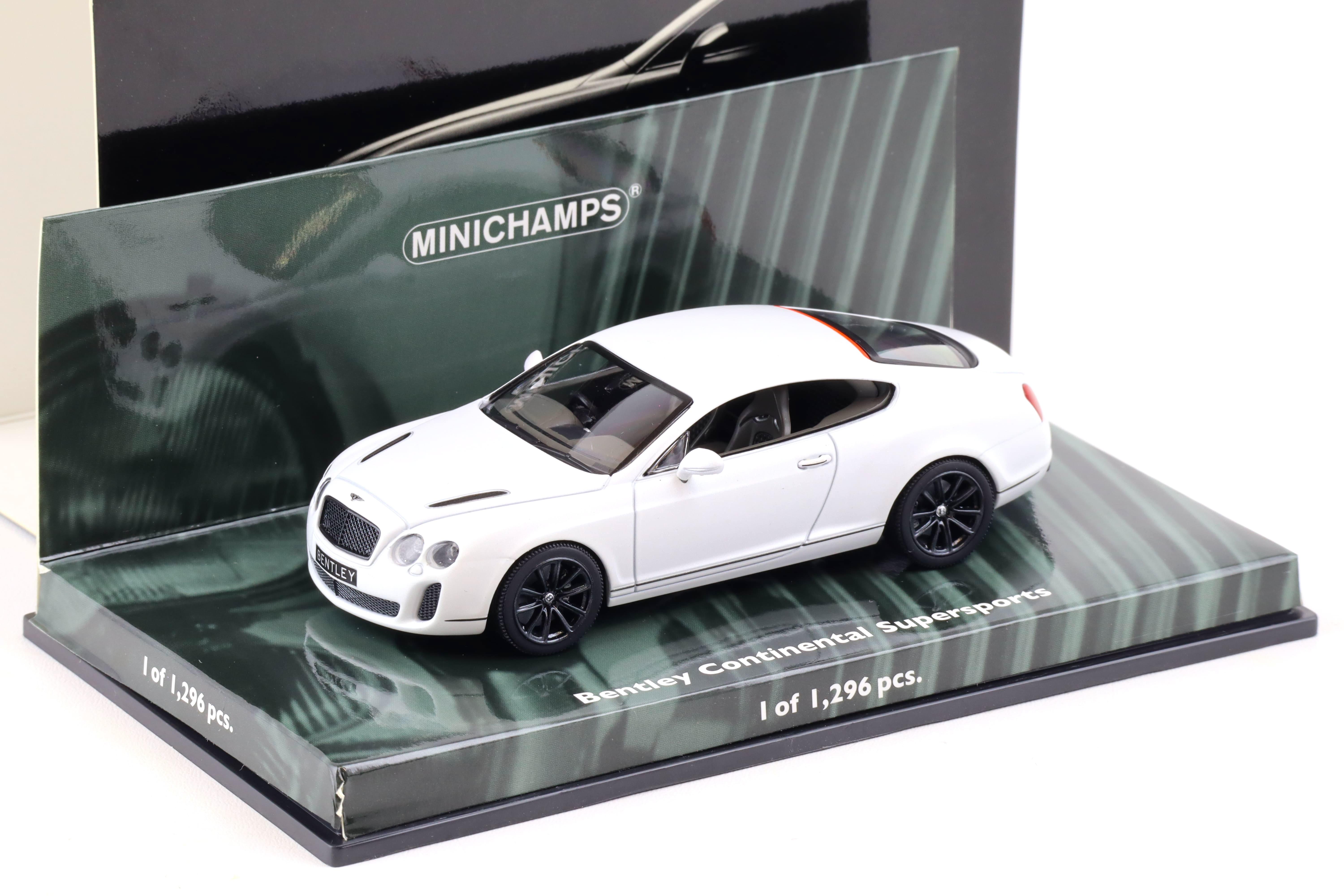 1:43 Minichamps Bentley Continental Supersports 2009 satin white 