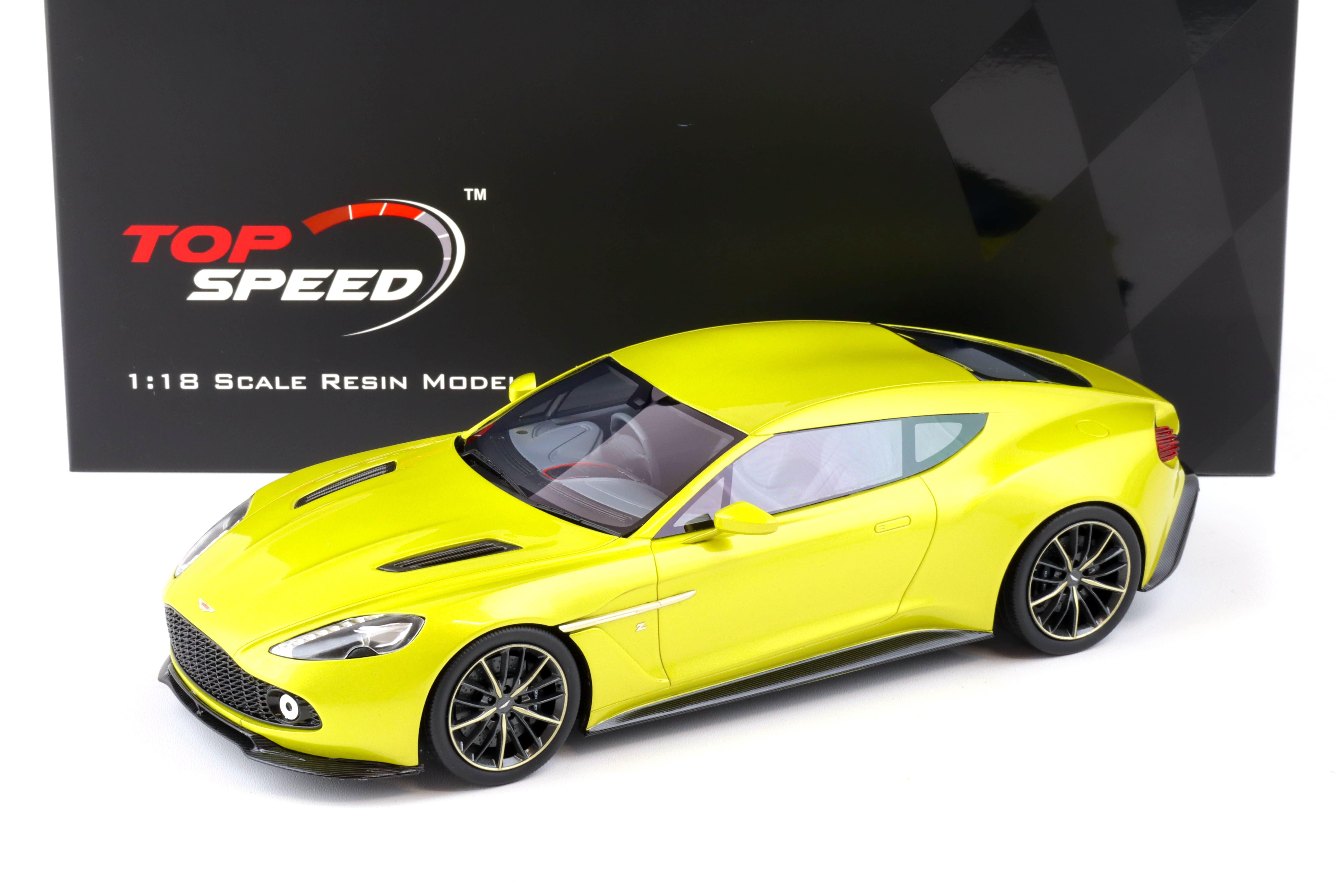 1:18 Top Speed Aston Martin Vanquish Zagato Coupe Cosmopolitan yellow TS0191