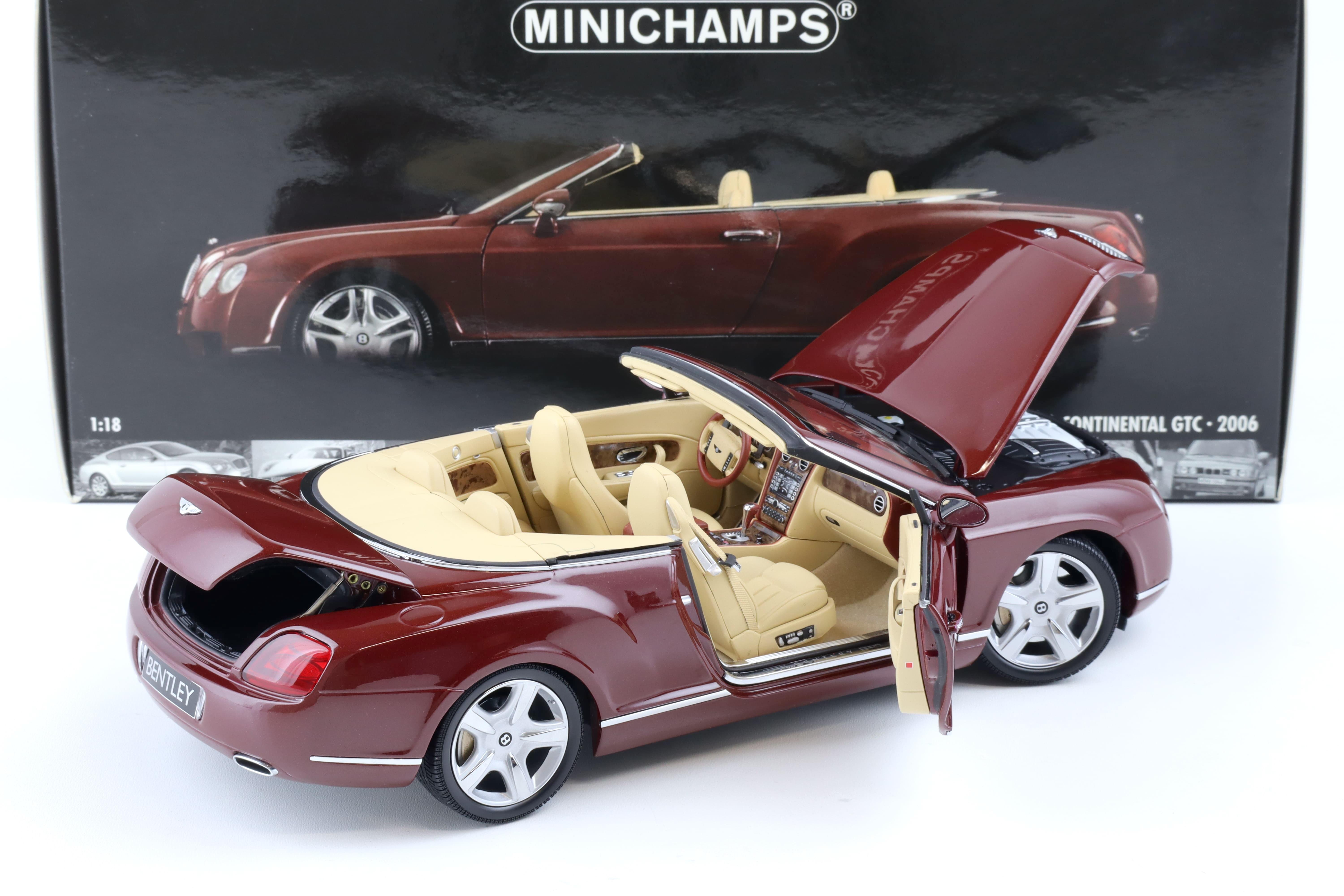 1:18 Minichamps Bentley Continental GTC Convertible 2006 red metallic