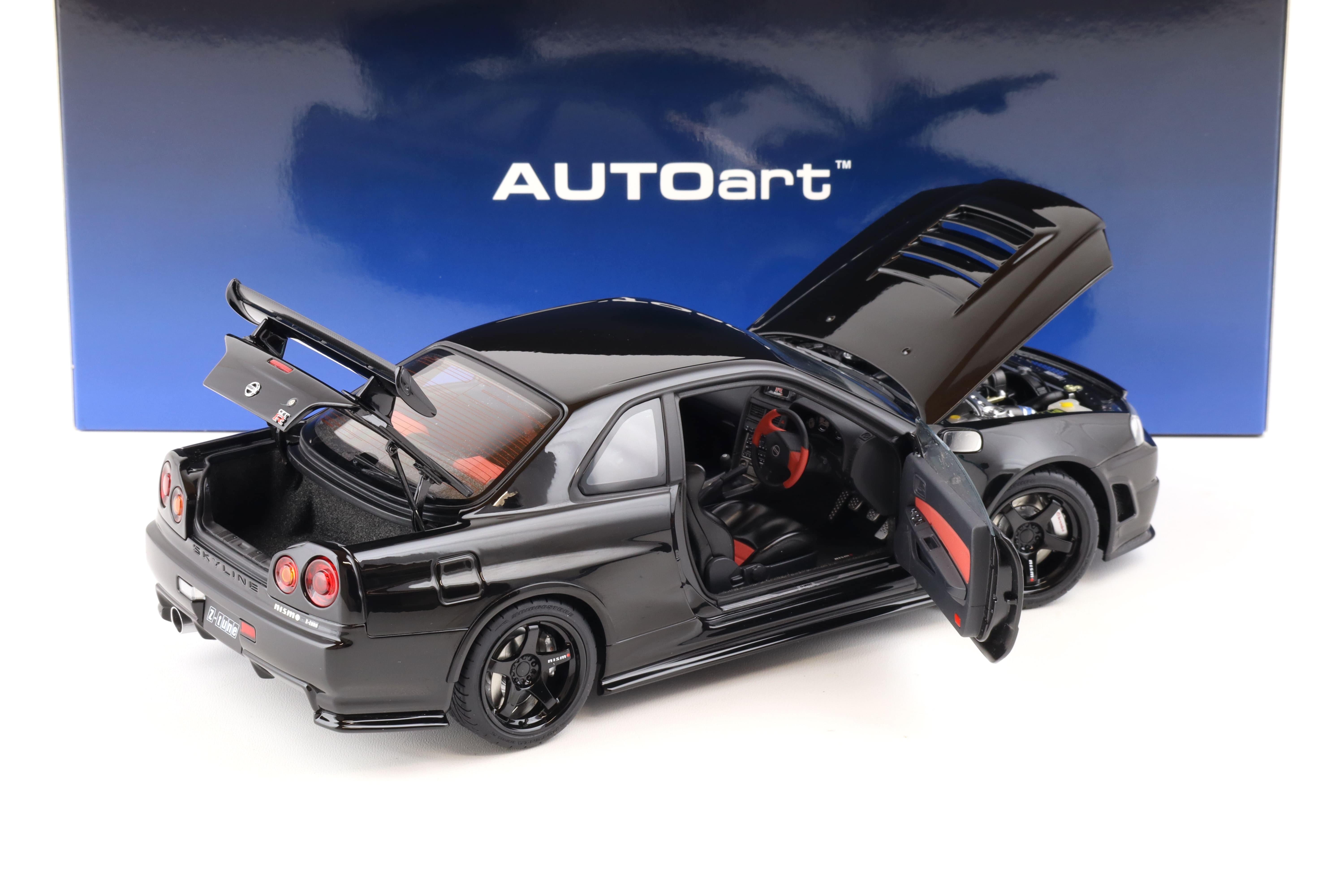 1:18 AUTOart Nissan Skyline GT-R (R34) Z-Tune 2005 black pearl 77463
