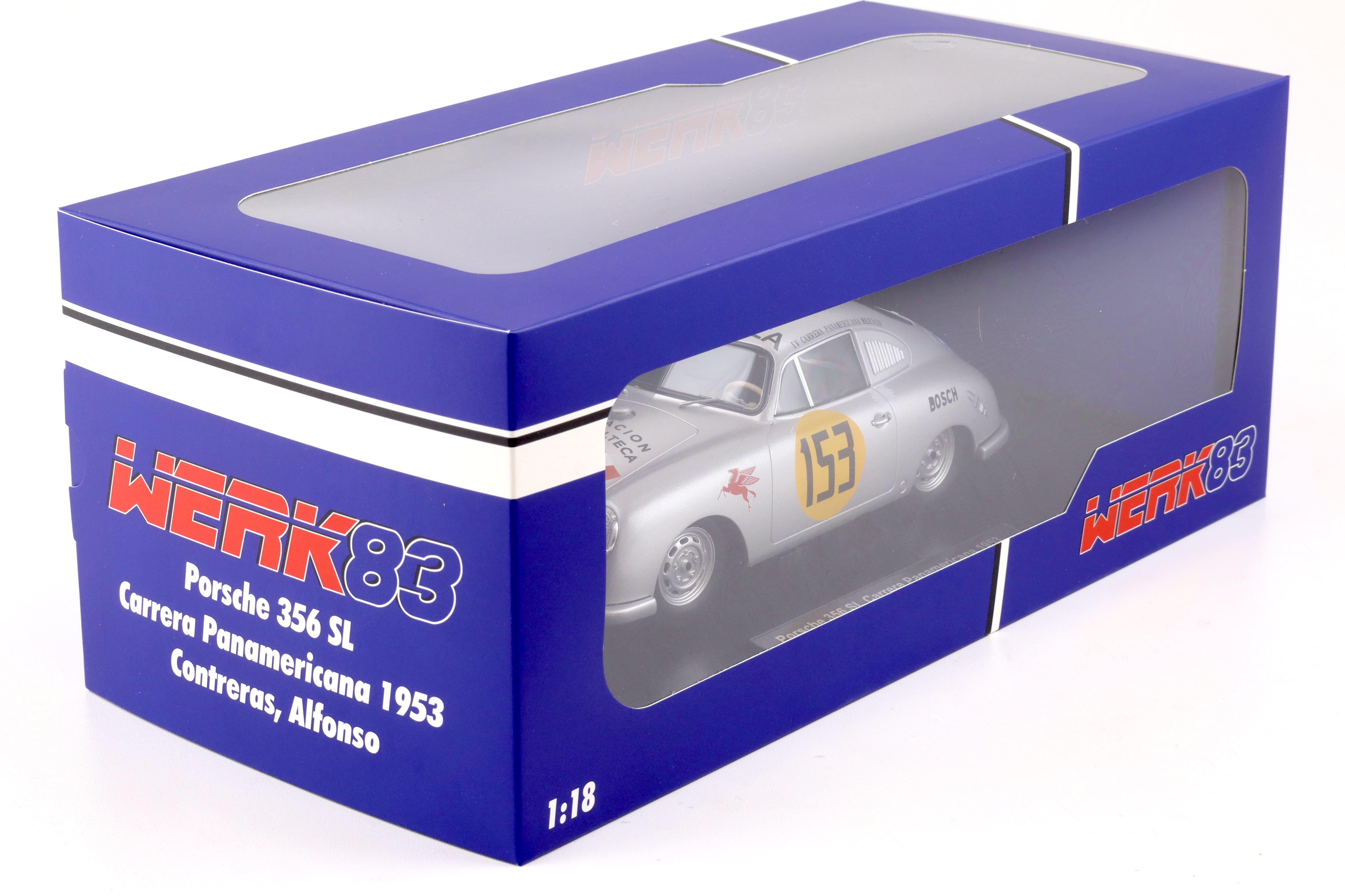 1:18 WERK83 Porsche 356 SL Coupe Carrera Panamericana 1953 Contreras/ Alfonso #153