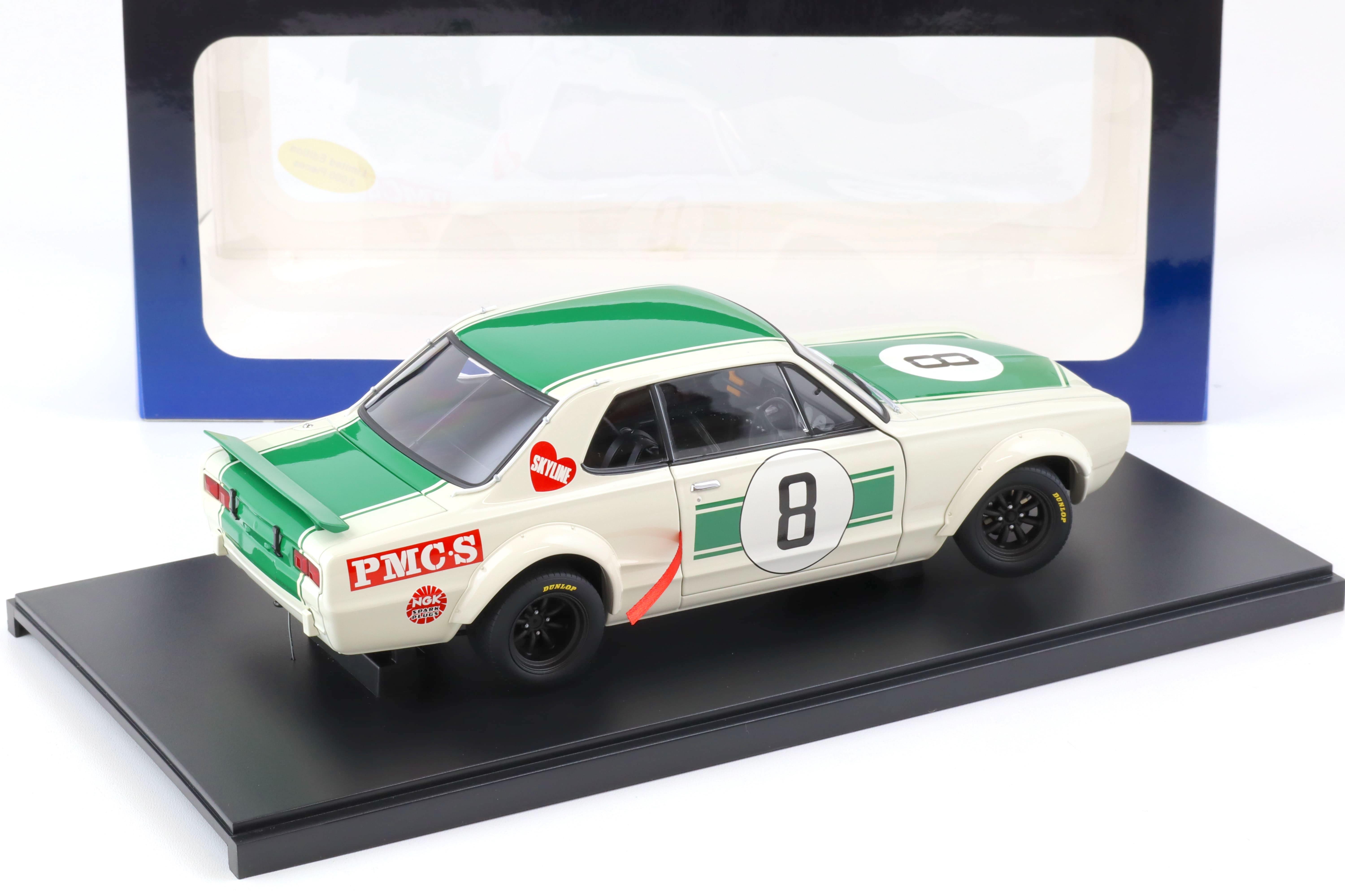 1:18 AUTOart Nissan Skyline GT-R (KPGC10) Racing 1971 Hasemi #8 Japan GP 2nd Place