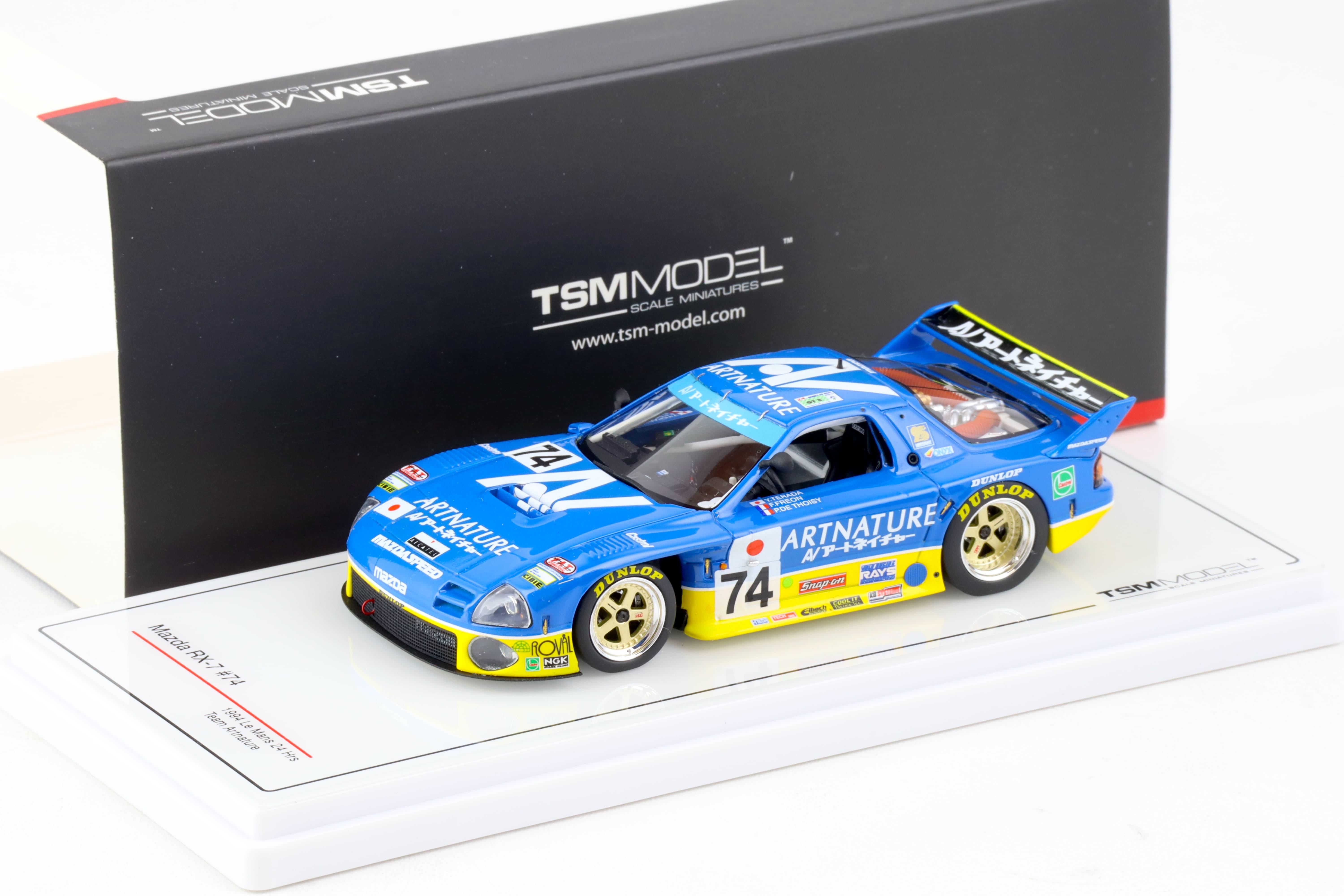 1:43 TSM Model Mazda RX-7 #74 Le Mans 24h 1994 Team Artnature TSM430190