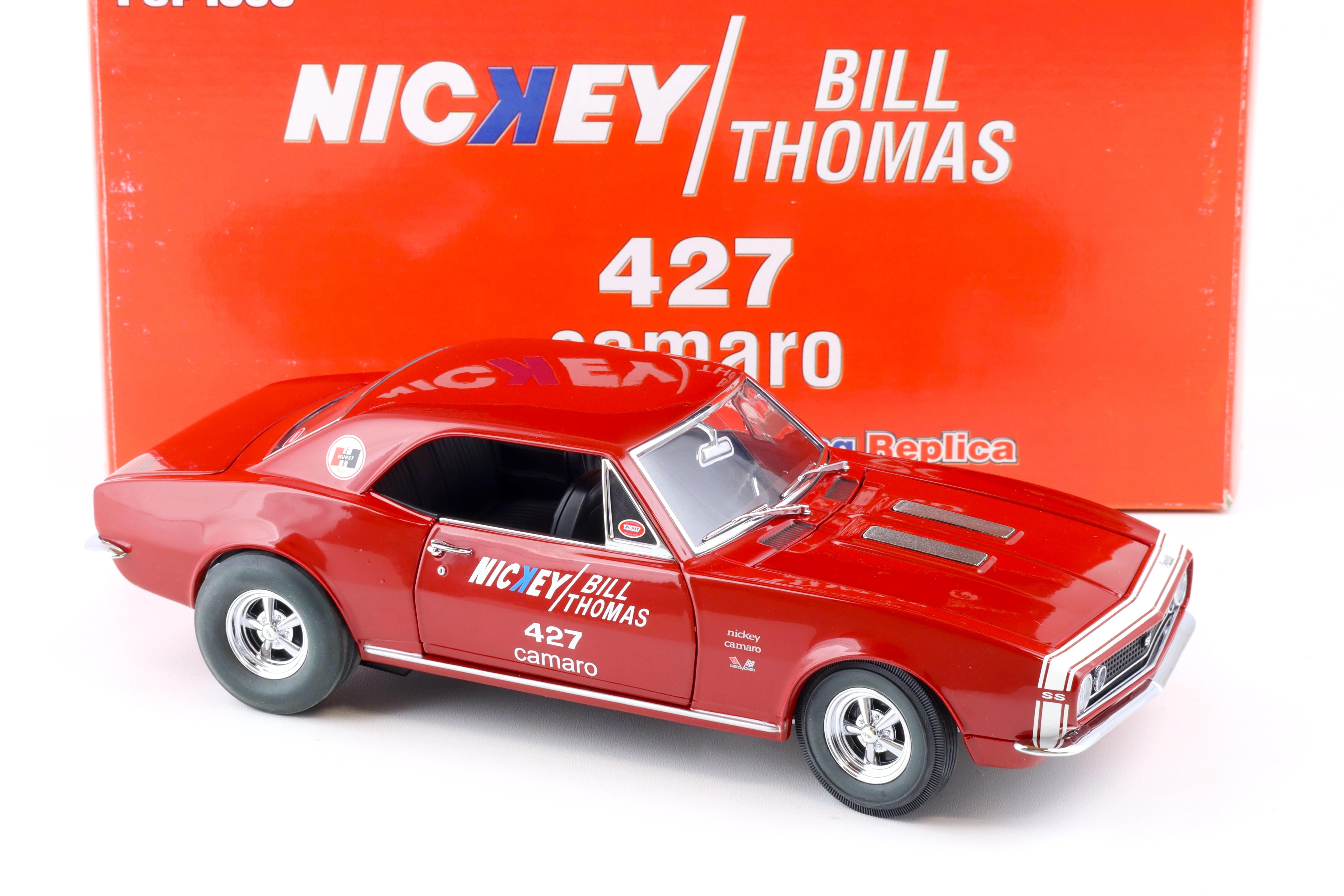1:18 Exact Detail 1967 Chevrolet Camaro 427 Nickey Bill Thomas red WCC209D