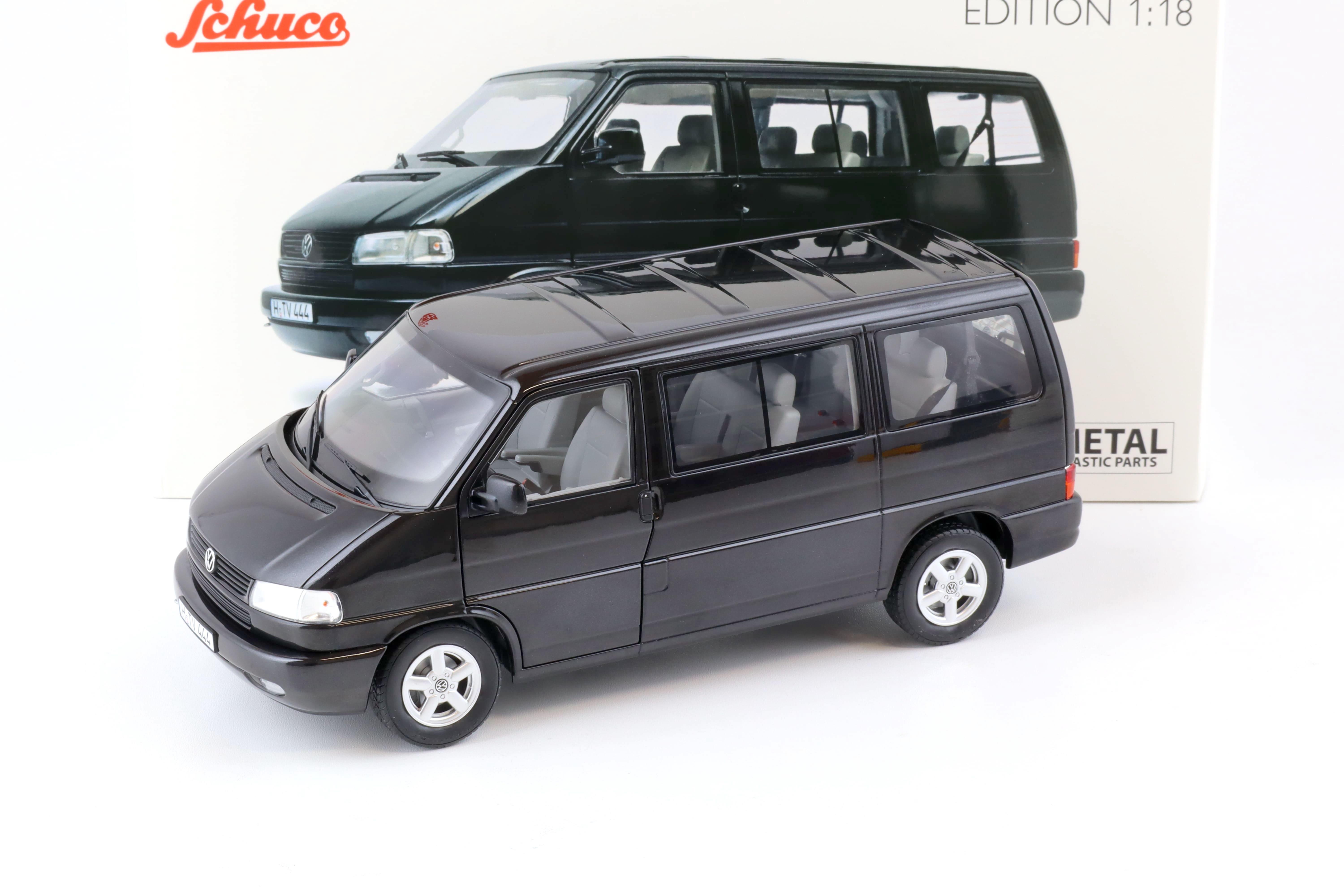 1:18 Schuco VW T4b Caravelle Bus black metallic 450041600