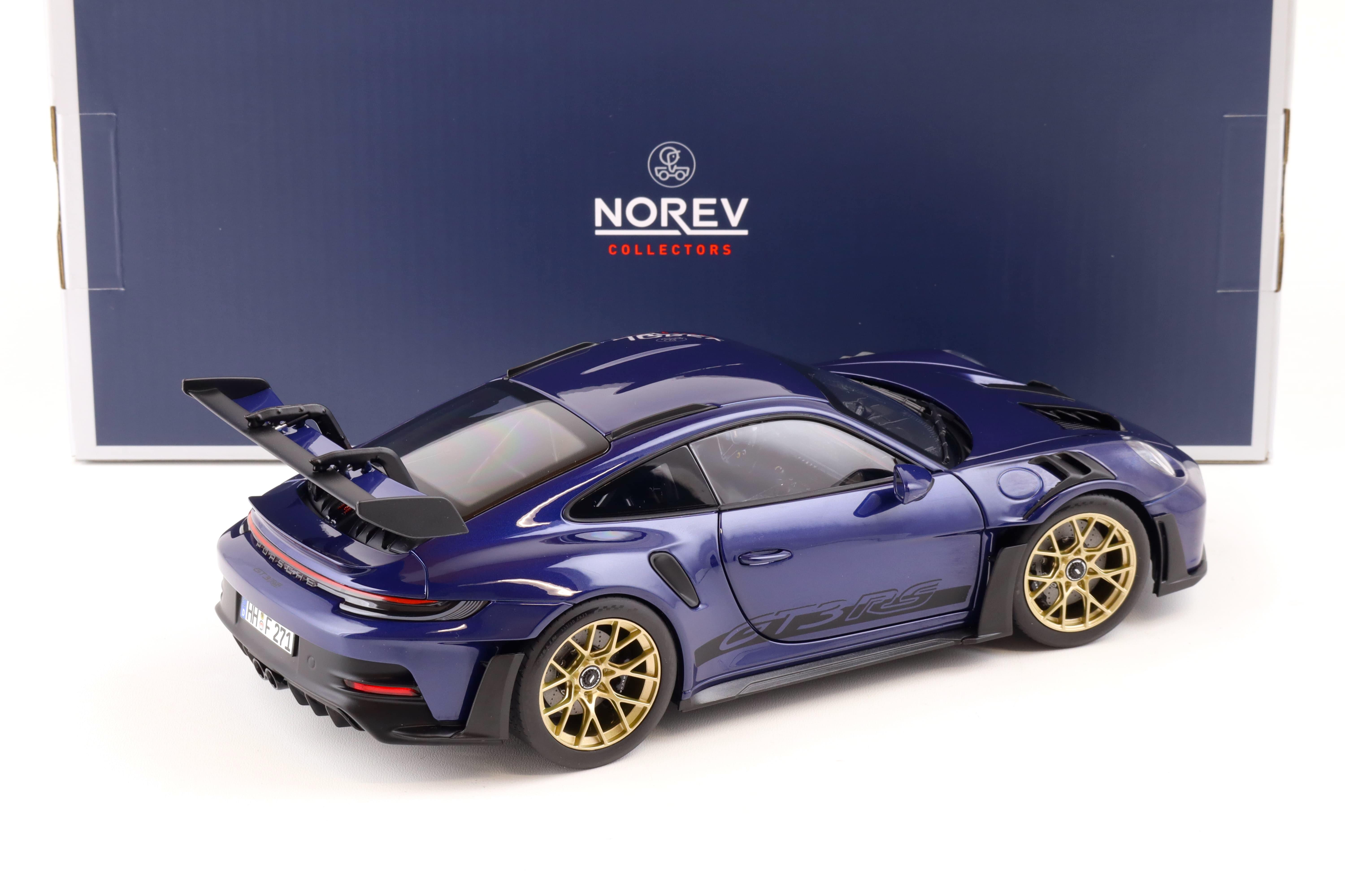 1:18 Norev Porsche 911 (992) GT3 RS Coupe 2022 Gentian blue metallic/ black