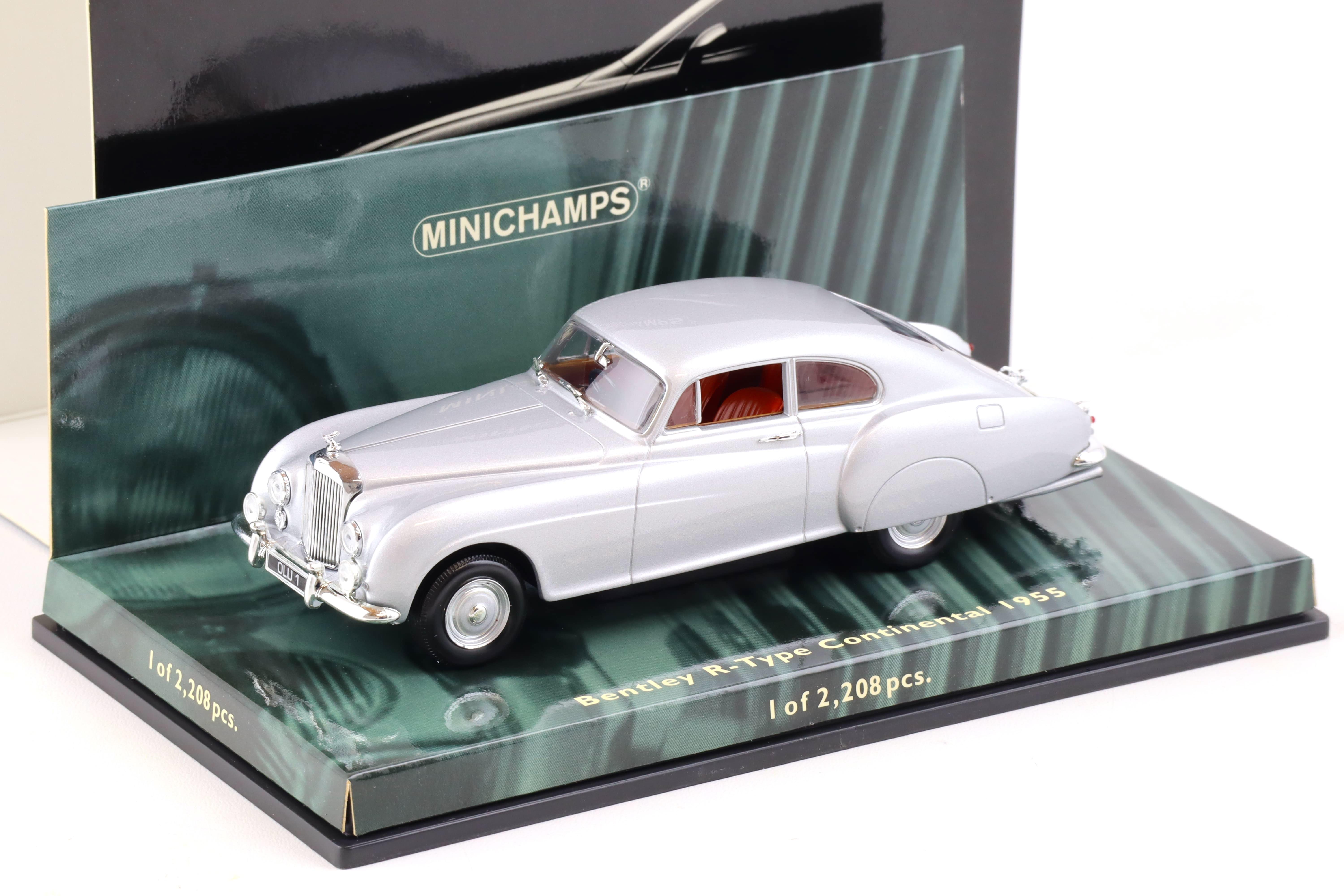 1:43 Minichamps Bentley R-Type Continental 1955 silver