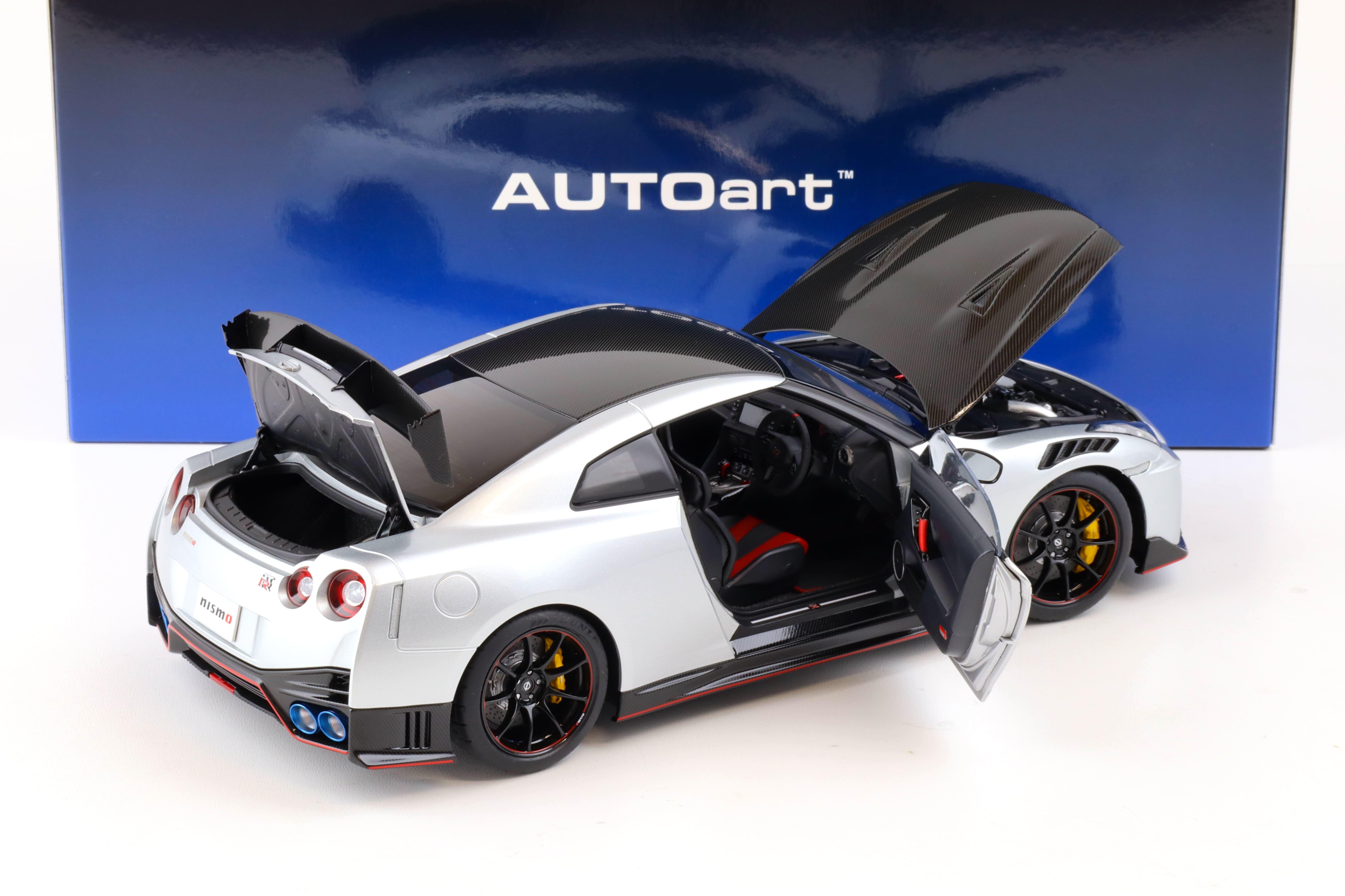 1:18 AUTOart Nissan GT-R (R35) Nismo Special Edition 2022 Ultimate metal silver 77503