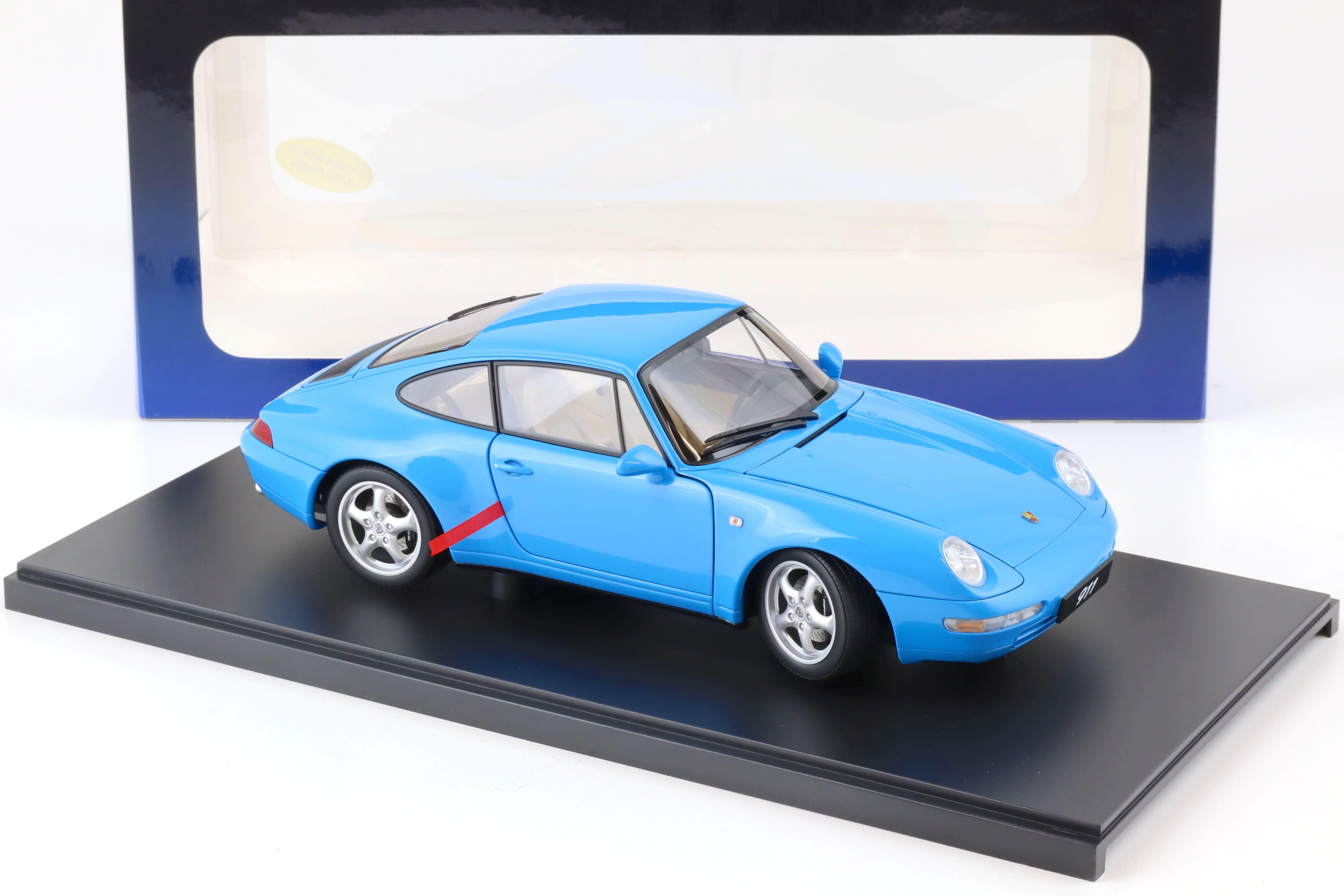 1:18 AUTOart Porsche 911 (993) Carrera Coupe 1995 Riviera blue 