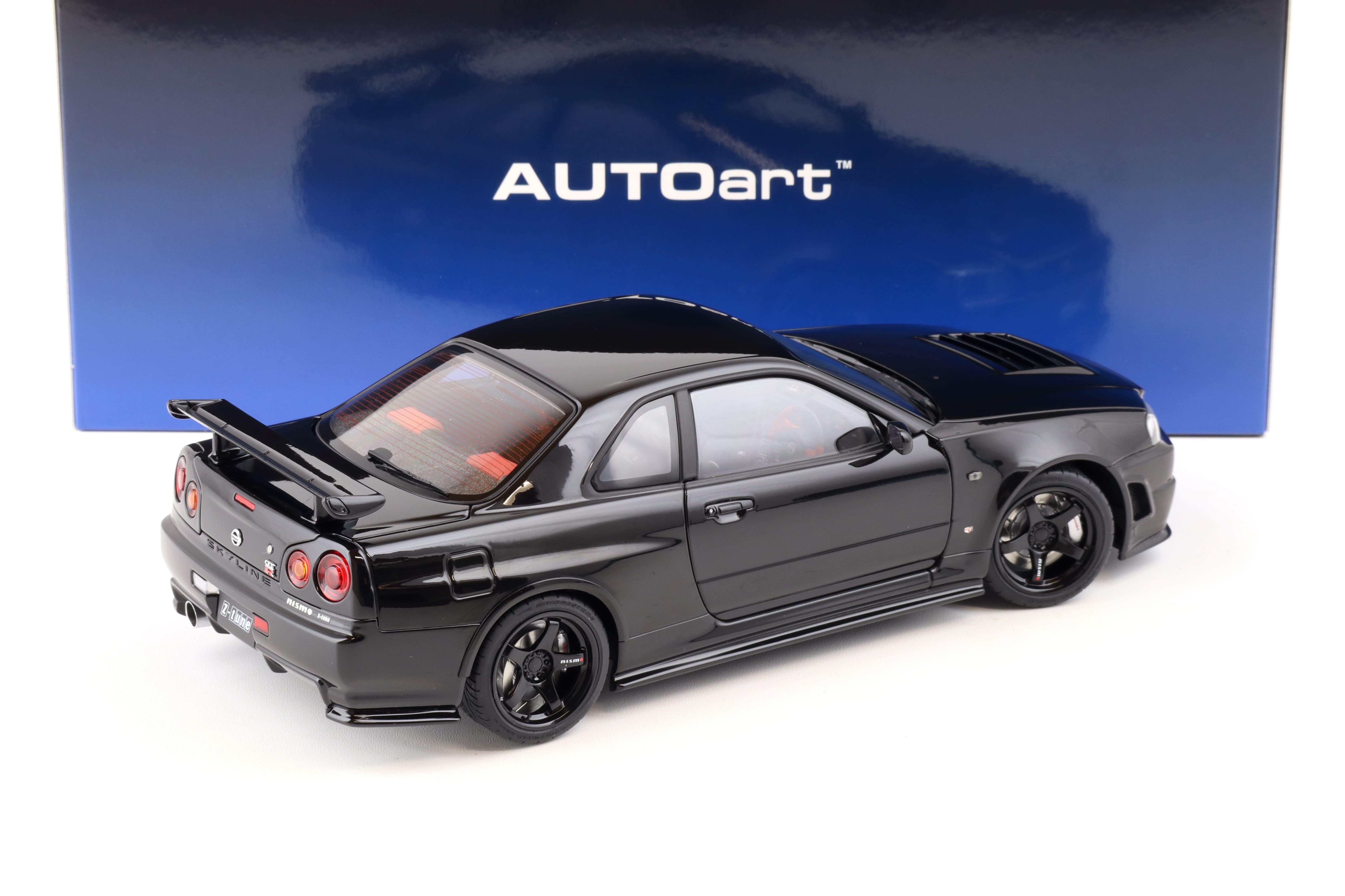 1:18 AUTOart Nissan Skyline GT-R (R34) Z-Tune 2005 black pearl 77463