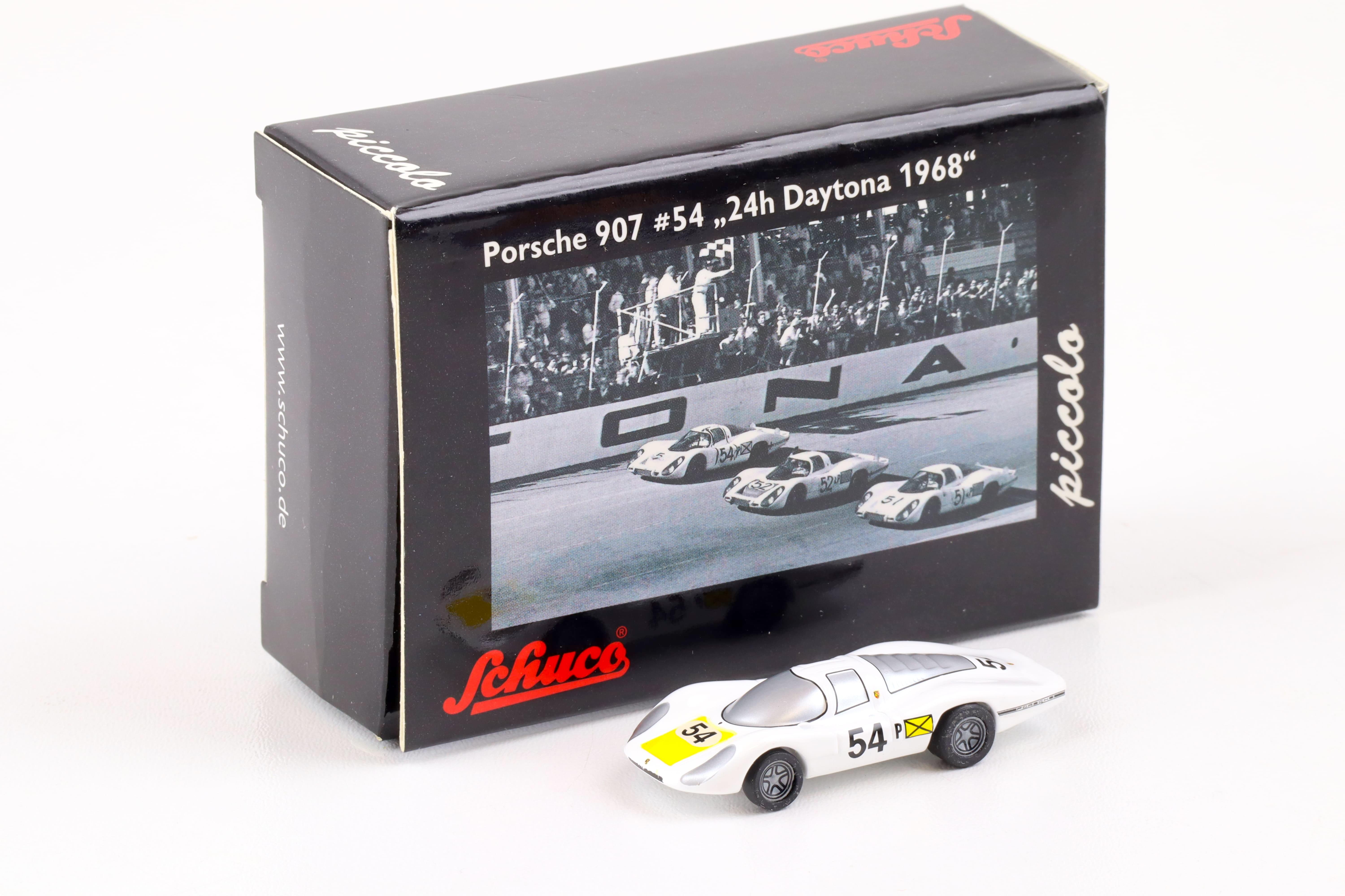 Schuco Piccolo Porsche 907 #54 24h Daytona 1968 white